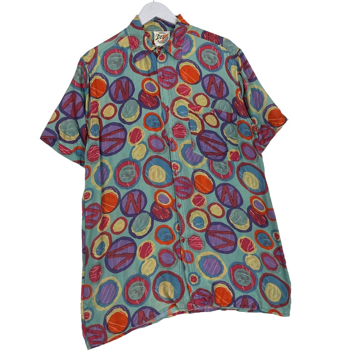Japanese Brand × Vintage 💥VINTAGE SILK ART DEV BUTTON SHIRT Size US L / EU 52-54 / 3 - 2 Thumbnail