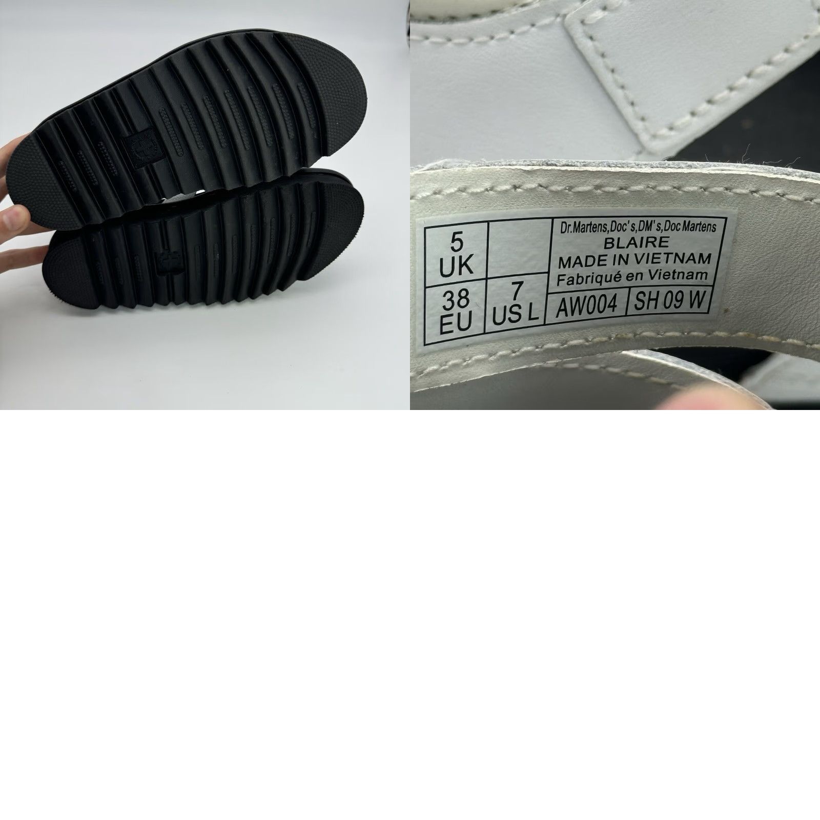 Dr. Martens VINTAGE Dr. Martens Blaire White Leather Women’s Platform Strappy Sandals Size US 7 EU 38 Size US 7 / IT 37 - 8 Thumbnail