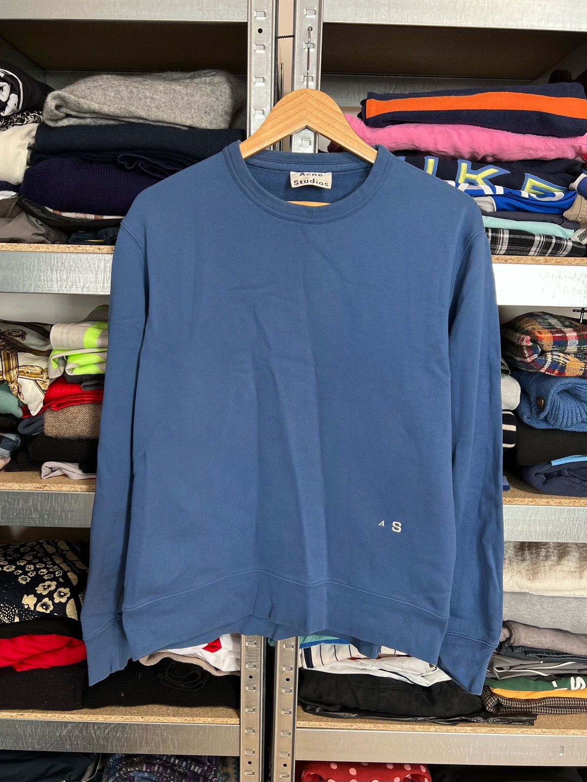 Acne Studios Acne Studios Women’s Cotton Crew Neck Logo Sweatshirt Size L Size L / US 10 / IT 46 - 1 Thumbnail