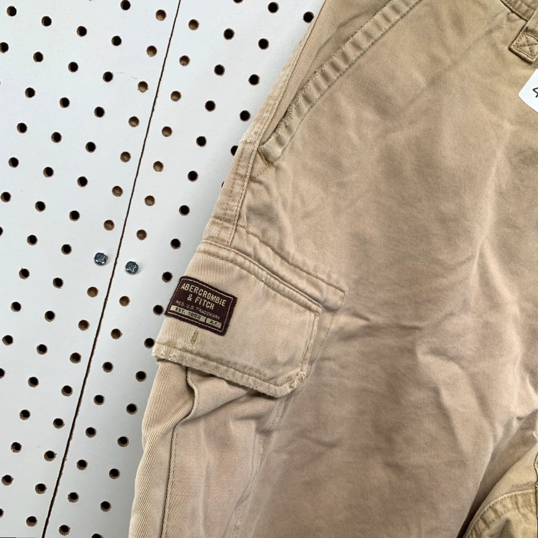 Abercrombie & Fitch VINTAGE Abercrombie & Fitch Military Cargo Shorts Mens 32 Khaki Outdoor 32x10 Size US 32 / EU 48 - 7 Thumbnail