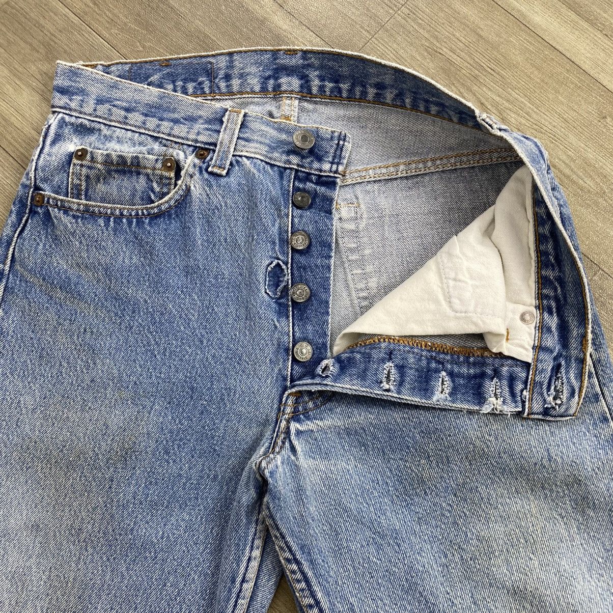 Levi's Vintage Clothing 🇺🇸1990s Vintage Levis 501 USA 30x33 #501 Blue Jeans Size US 29 - 10 Thumbnail