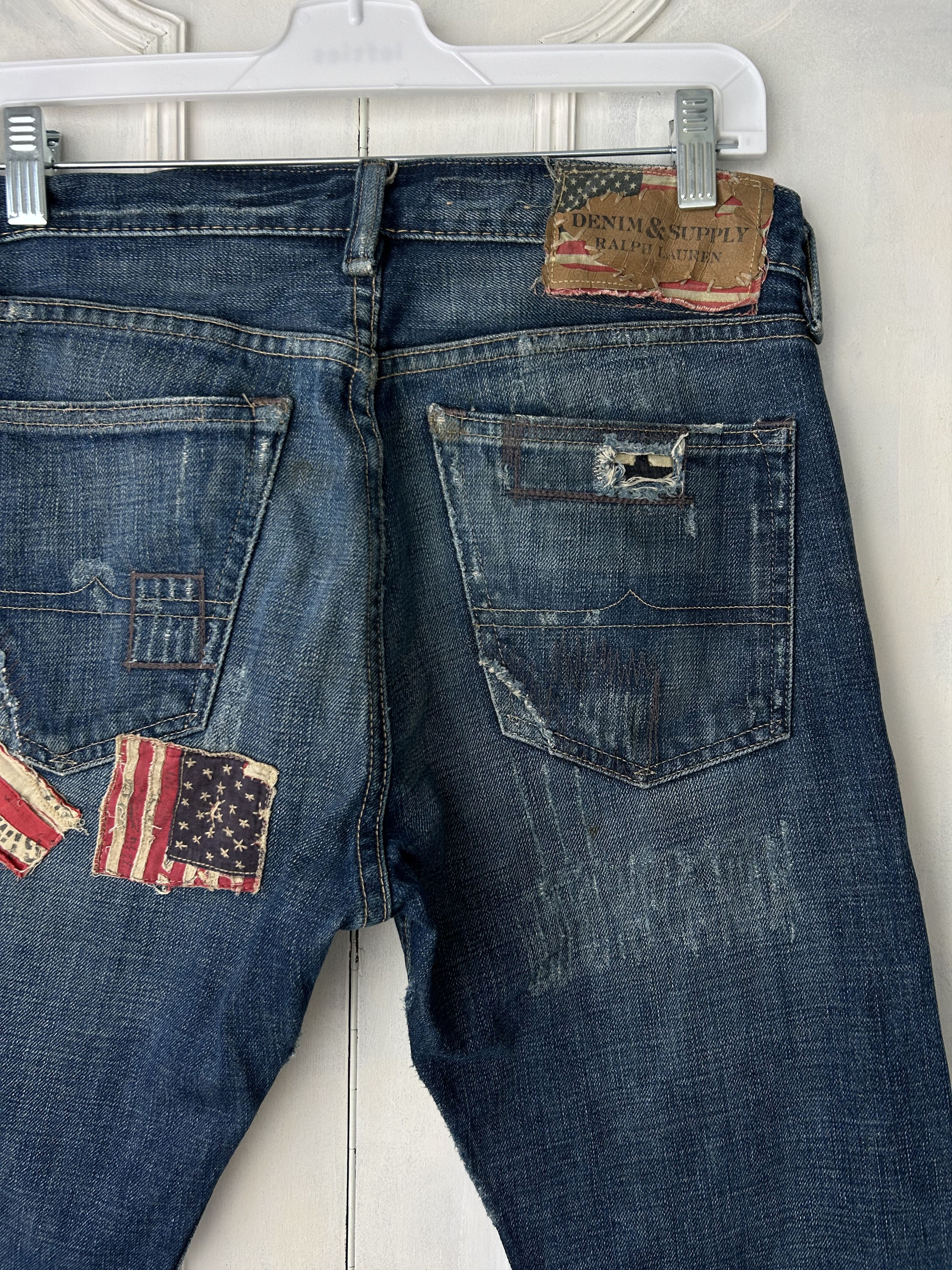 Denim & Supply Ralph Lauren Denim & Supply Ralph Lauren Patchwork Jeans Extremely Rare Size US 29 - 3 Thumbnail