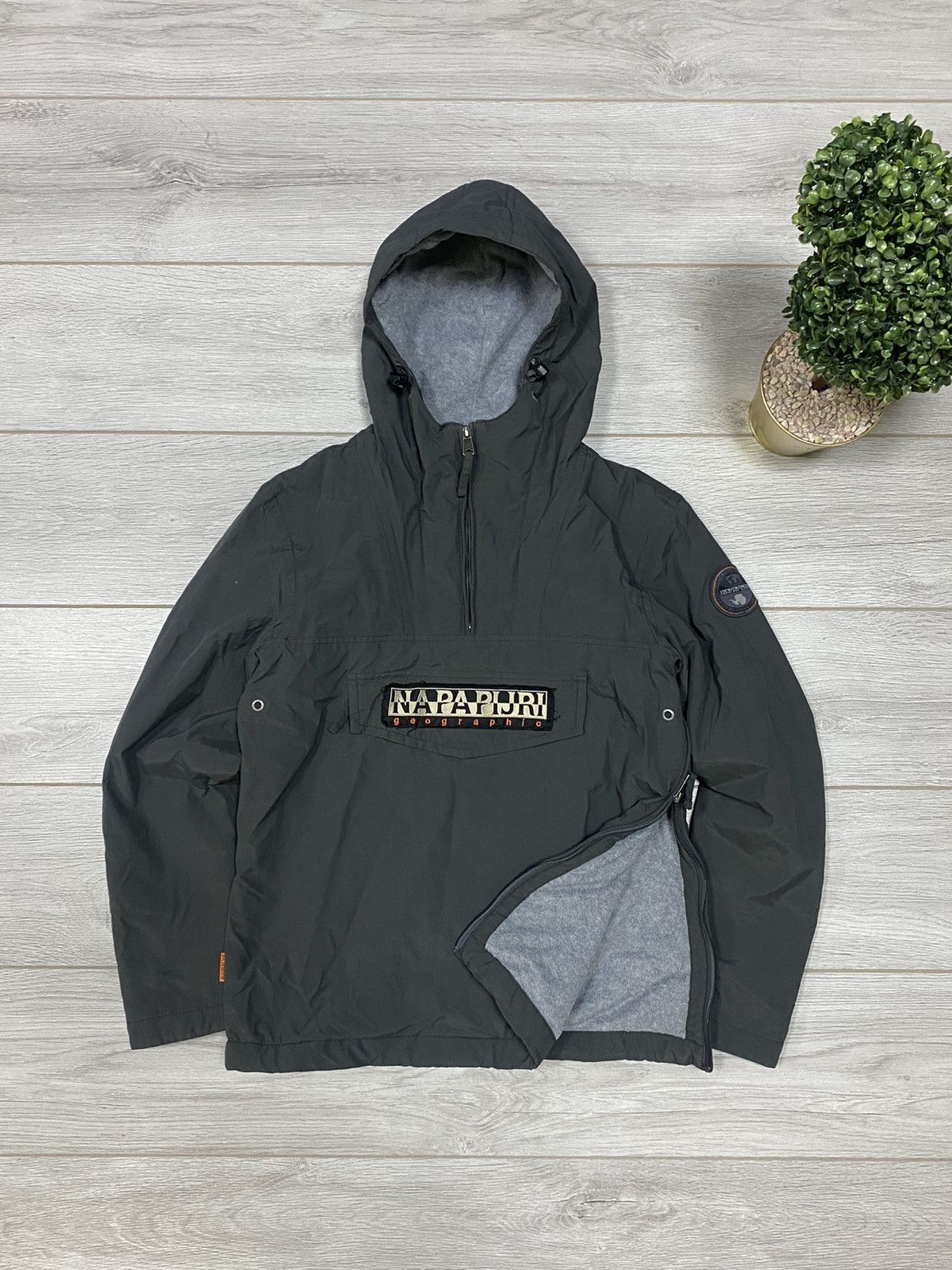 Napapijri black rainforest winter pullover jacket best sale