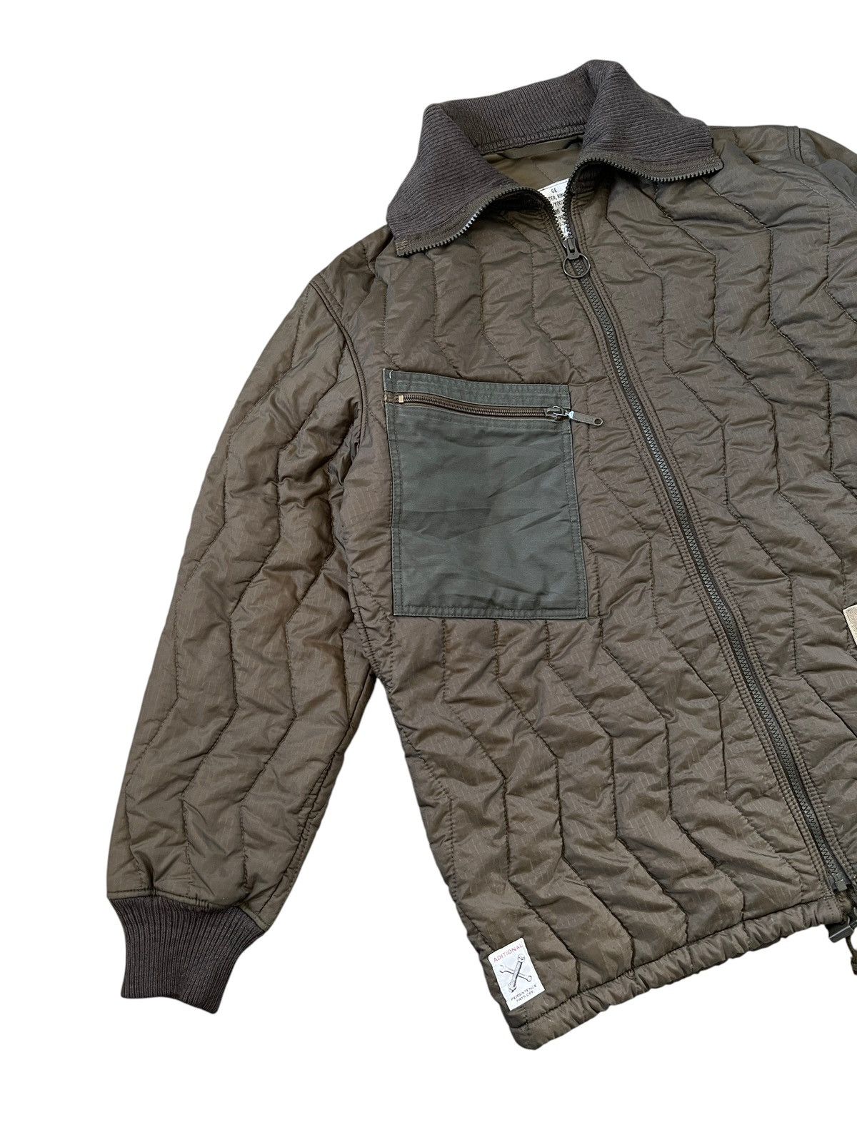 Vintage Vintage 90s German Army Quilted Jacket Rebuilt By Adition Size US XL / EU 56 / 4 - 5 Thumbnail