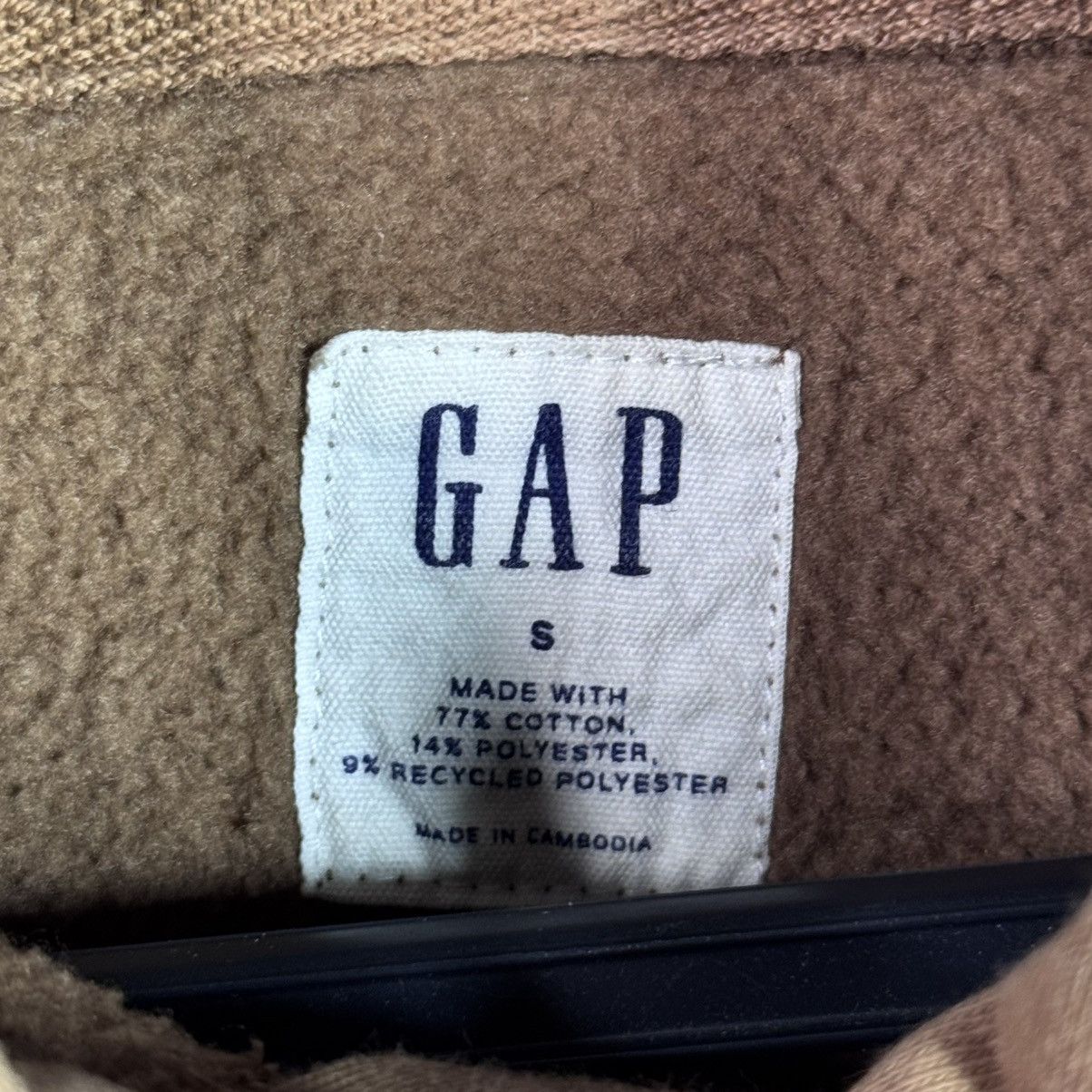 Gap Gap Brown Hoodie Embroidered Logo Fleece Lined Size S y2k Size US S / EU 44-46 / 1 - 3 Thumbnail
