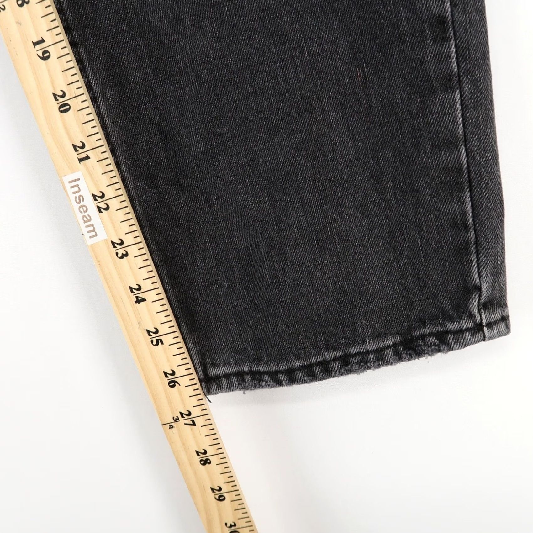 Good American Good American Good Heritage Jeans Womens 4/27 Black Icon Straight Leg High Rise Size 27" / US 4 / IT 40 - 7 Thumbnail