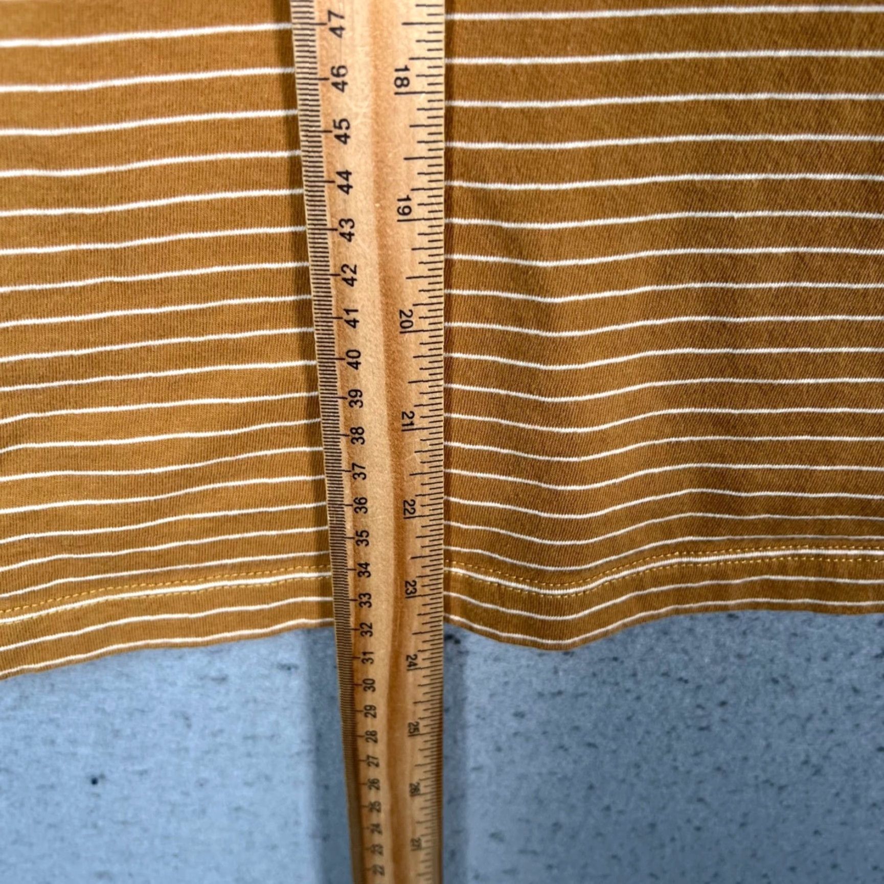 Oak + Fort Oak + Fort Womens Medium Brown Striped Cotton Pocket T-Shirt Size M / US 6-8 / IT 42-44 - 6 Thumbnail