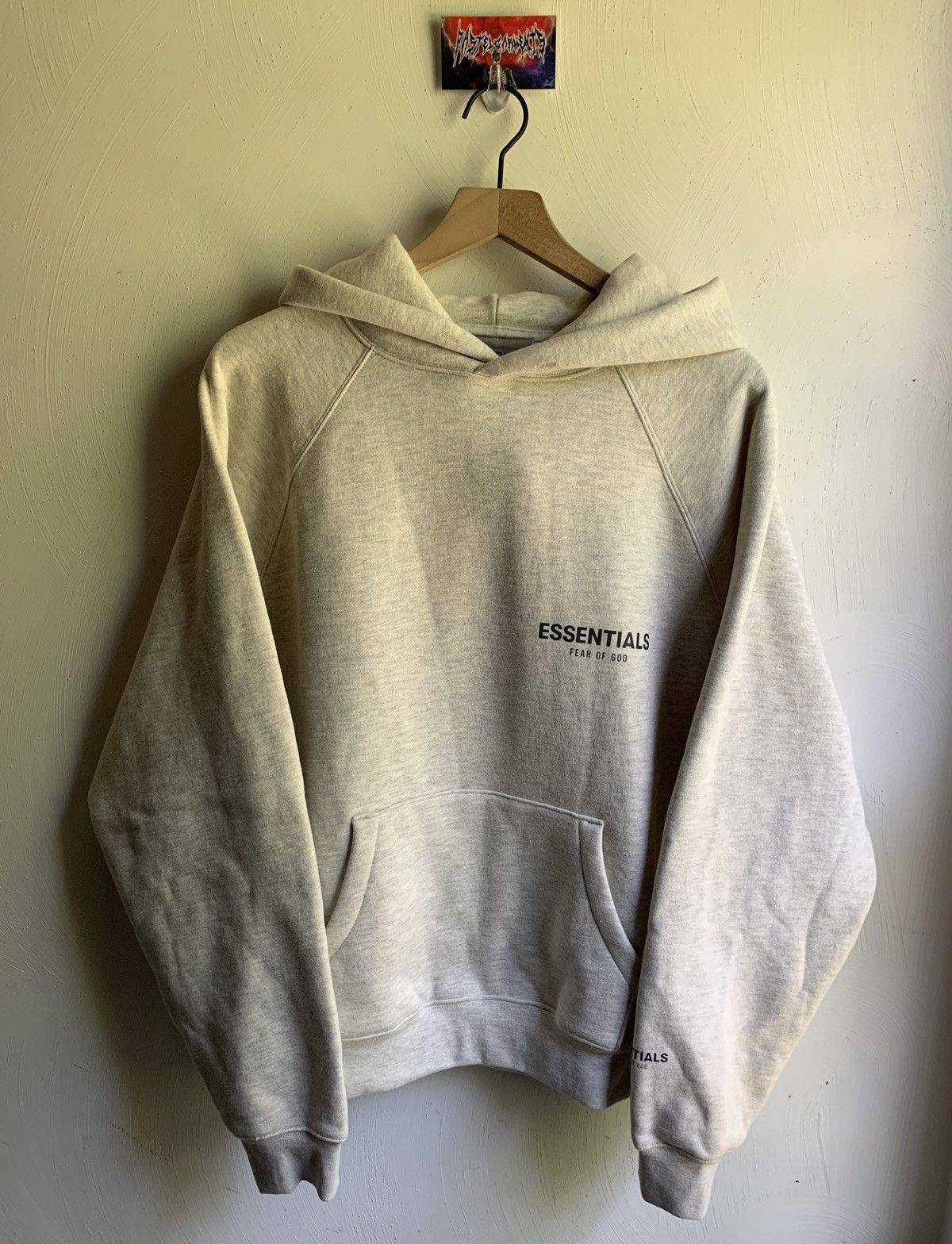 image of Essentials Hoodie Light Heather Oatmeal in Light Oatmeal, Men's (Size XS)