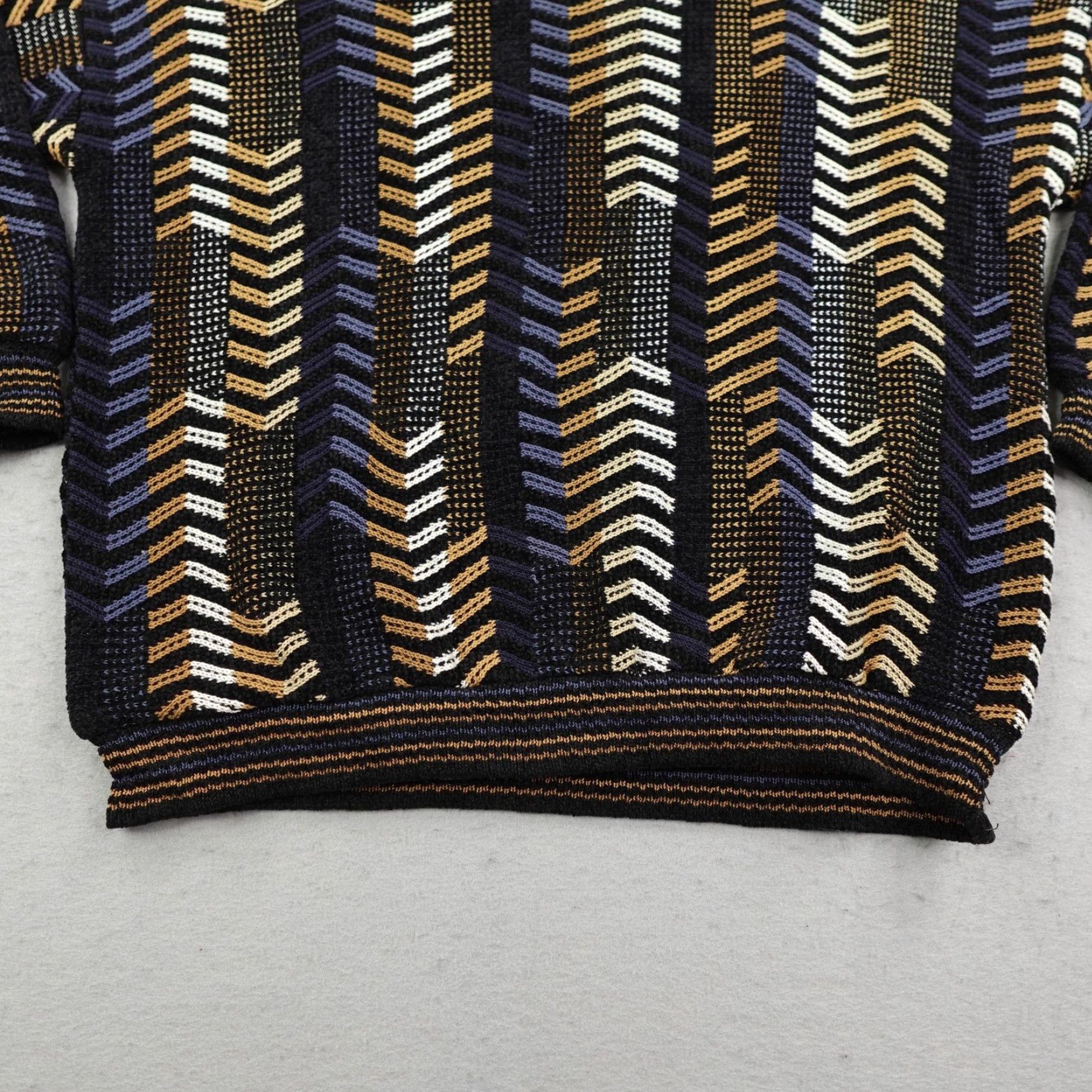 Baracuta VINTAGE Tundra Pullover Sweater Mens Large Black Geometric 90s Outdoor Knit Size US L / EU 52-54 / 3 - 3 Thumbnail