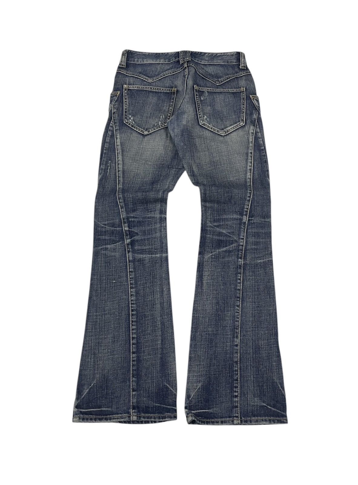 Le Grande Bleu (L.G.B.) Michel Klein Homme Japan Flare Jeans Size US 30 / EU 46 - 4 Thumbnail