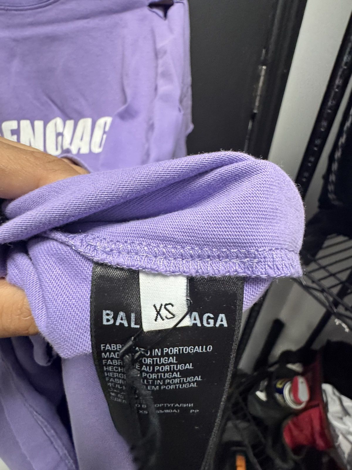 Balenciaga Balenciaga Boxy T-Shirt Purple/White Size US XS / EU 42 / 0 - 5 Thumbnail