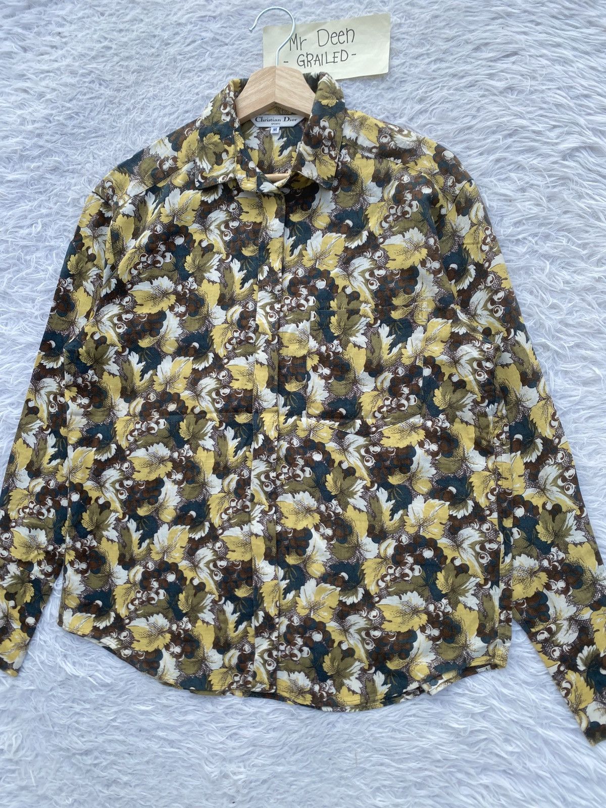 Christian Dior Monsieur Rare Vintage 90s Christian Dior Florals Buttoned Shirt Size US M / EU 48-50 / 2 - 7 Thumbnail