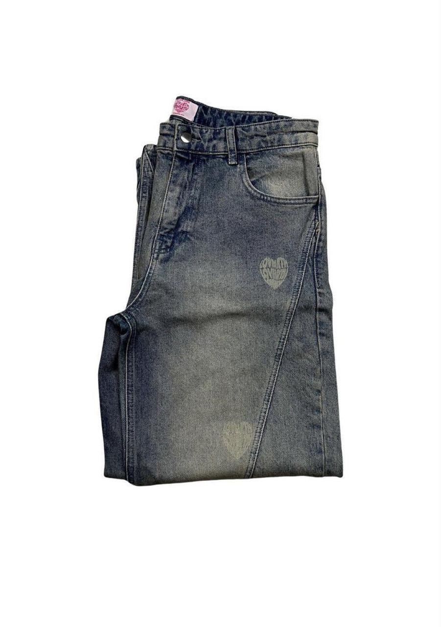 Designer LoveArth Denim Baggy Jeans Blue Size US 32 / EU 48 - 1 Thumbnail