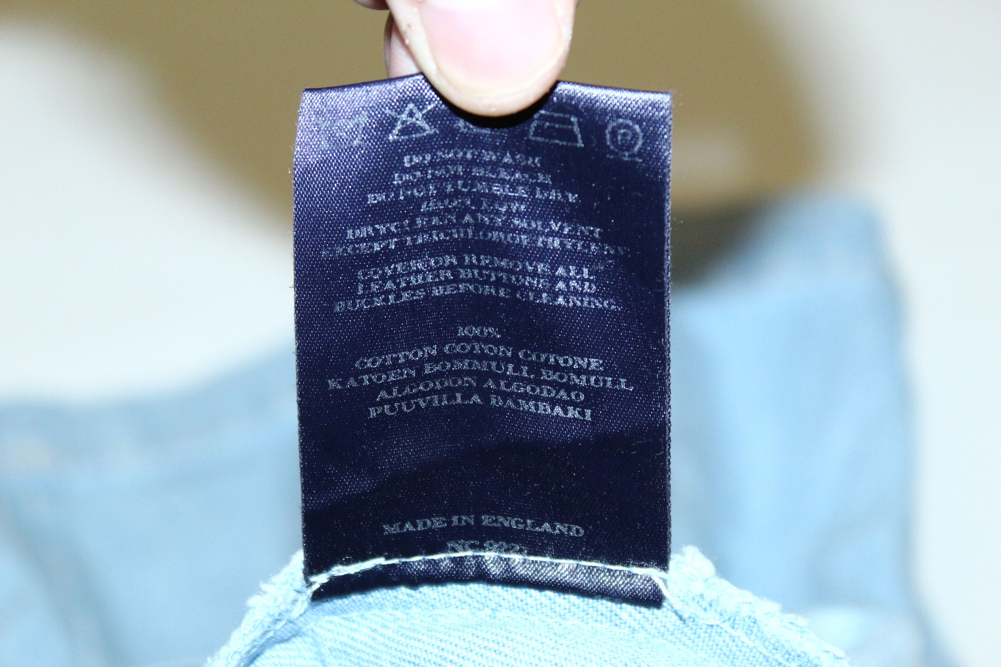 Burberry 💥Burberry London Blue Wash Denim Block Skirt Size 34" / US 12 / IT 48 - 10 Thumbnail