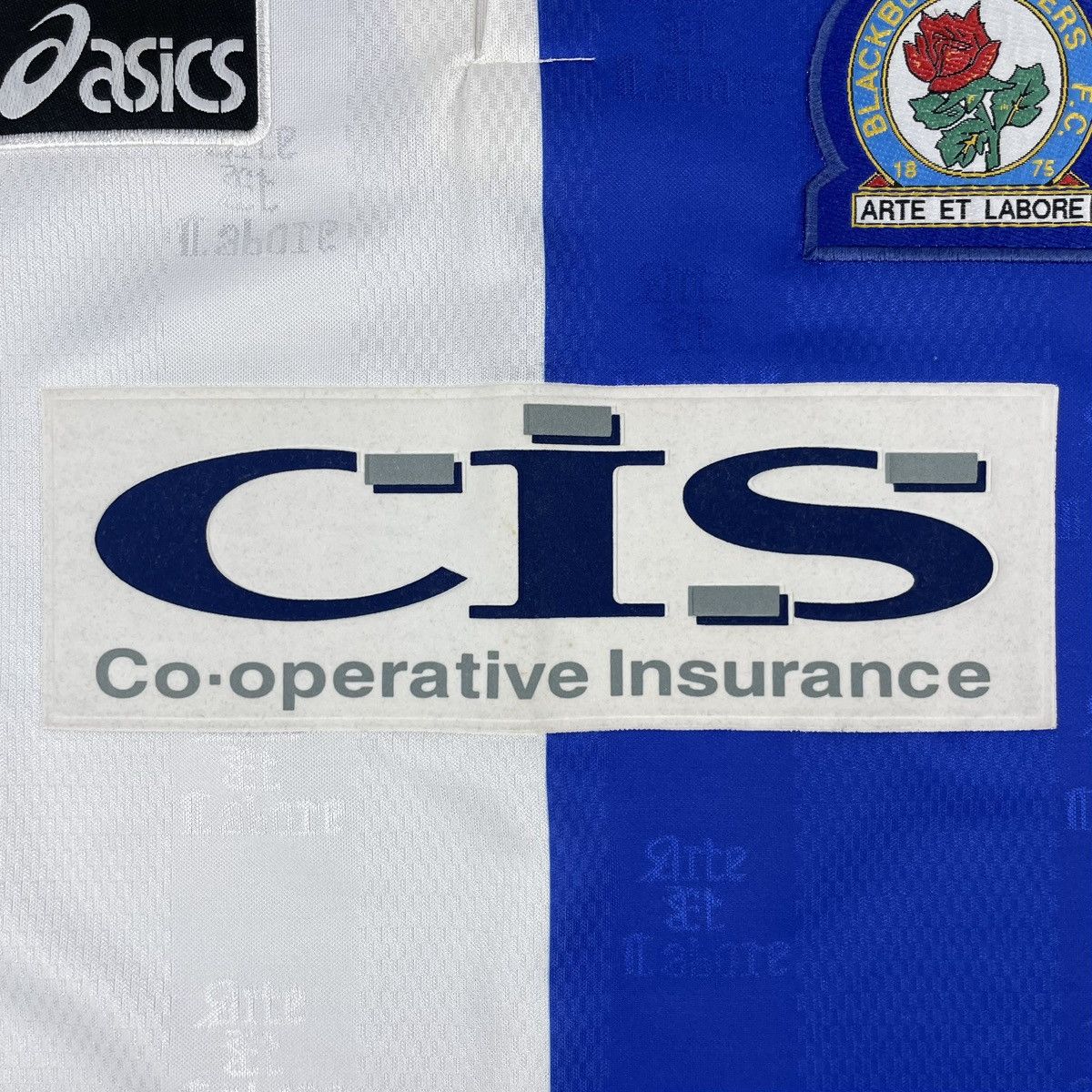 Asics Vintage Asics Blackburn Rovers 1996/98 Home Soccer Jersey Size US L / EU 52-54 / 3 - 6 Thumbnail