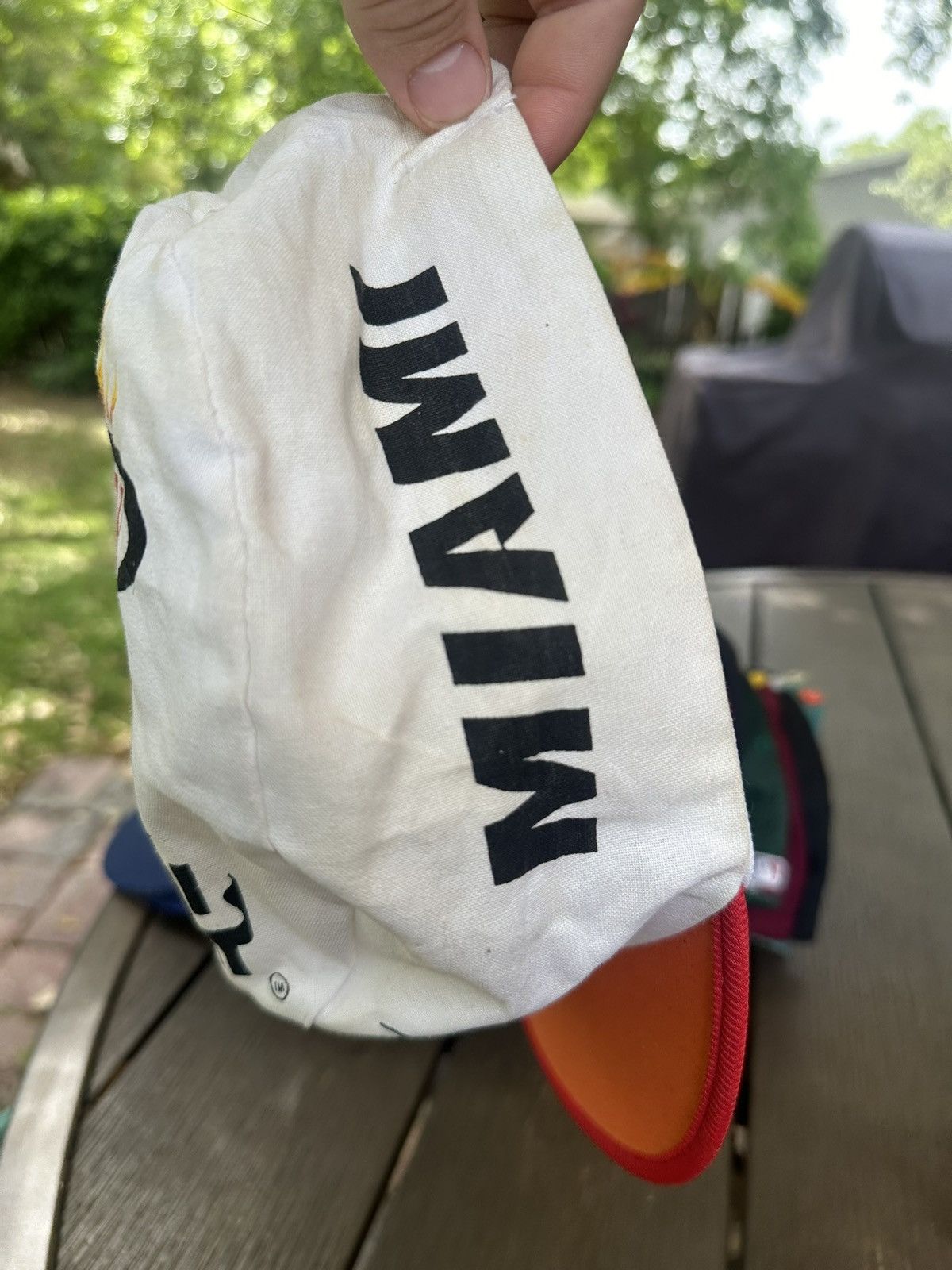 NBA 90s vintage Miami Heat Hat Size ONE SIZE - 4 Thumbnail