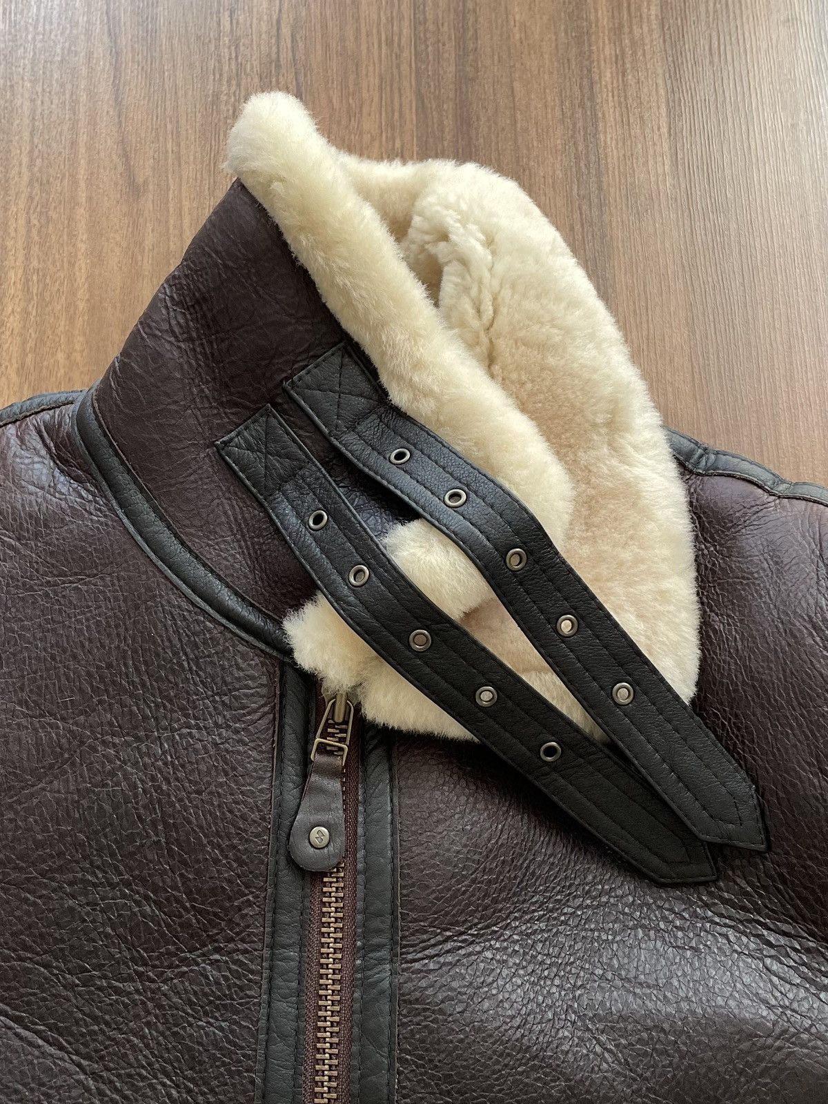 Schott Wind Armour B-3 US Sheepskin Bomber Flight Jacket Size US M / EU 48-50 / 2 - 6 Thumbnail