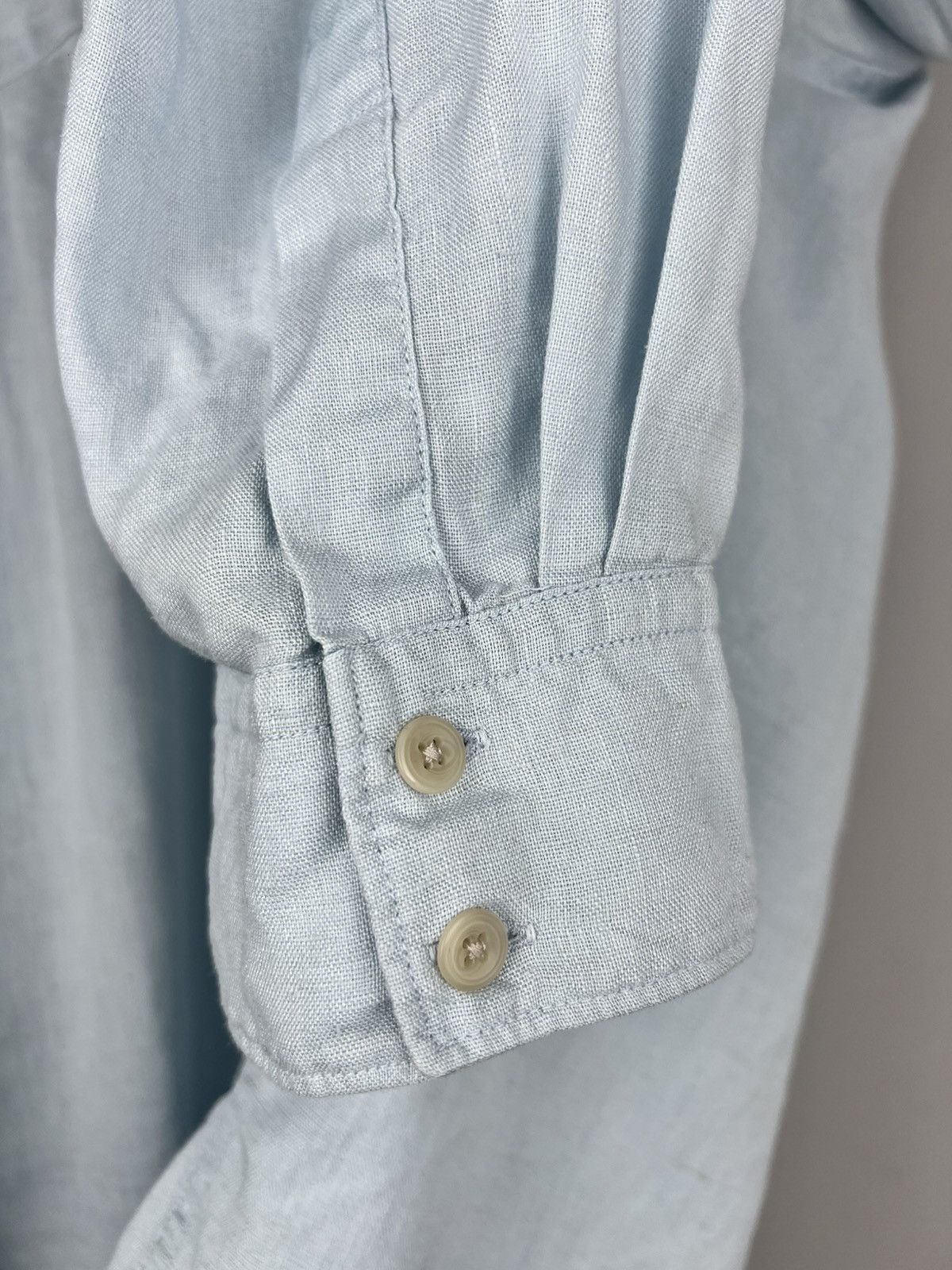 Gap × Vintage Gap Vintage Linen Blue Shirt Oversized Size US L / EU 52-54 / 3 - 10 Thumbnail