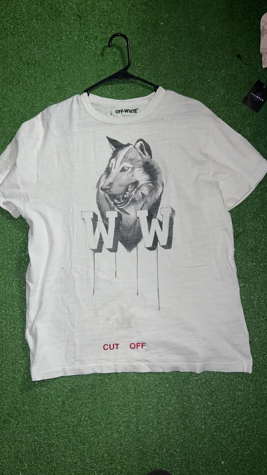 Off White Wolf Tee Grailed