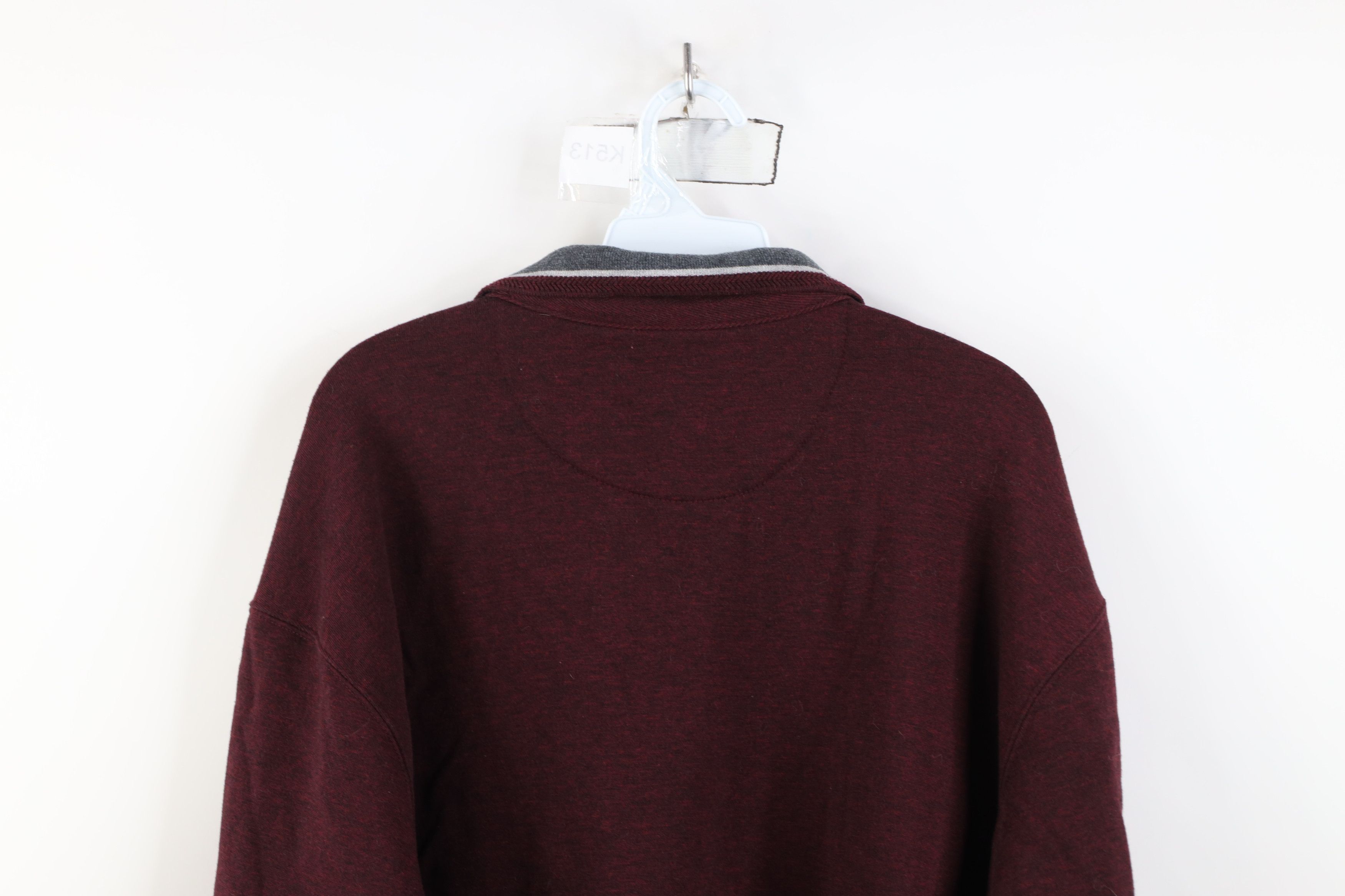 Vintage Vintage 90s Streetwear Block Collared Pullover Sweatshirt Size US XXL / EU 58 / 5 - 10 Thumbnail
