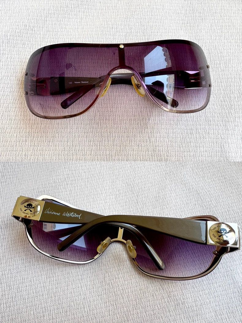 Vivienne Westwood Vivienne Westwood Vintage Purple Gradient Saturn Skull Sun Size ONE SIZE - 4 Thumbnail