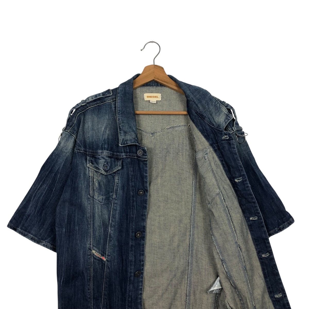 Diesel Diesel Long Sleeve Denim Coat (Short Sleeve) Vintage Wash XS Size US XS / EU 42 / 0 - 15 Thumbnail