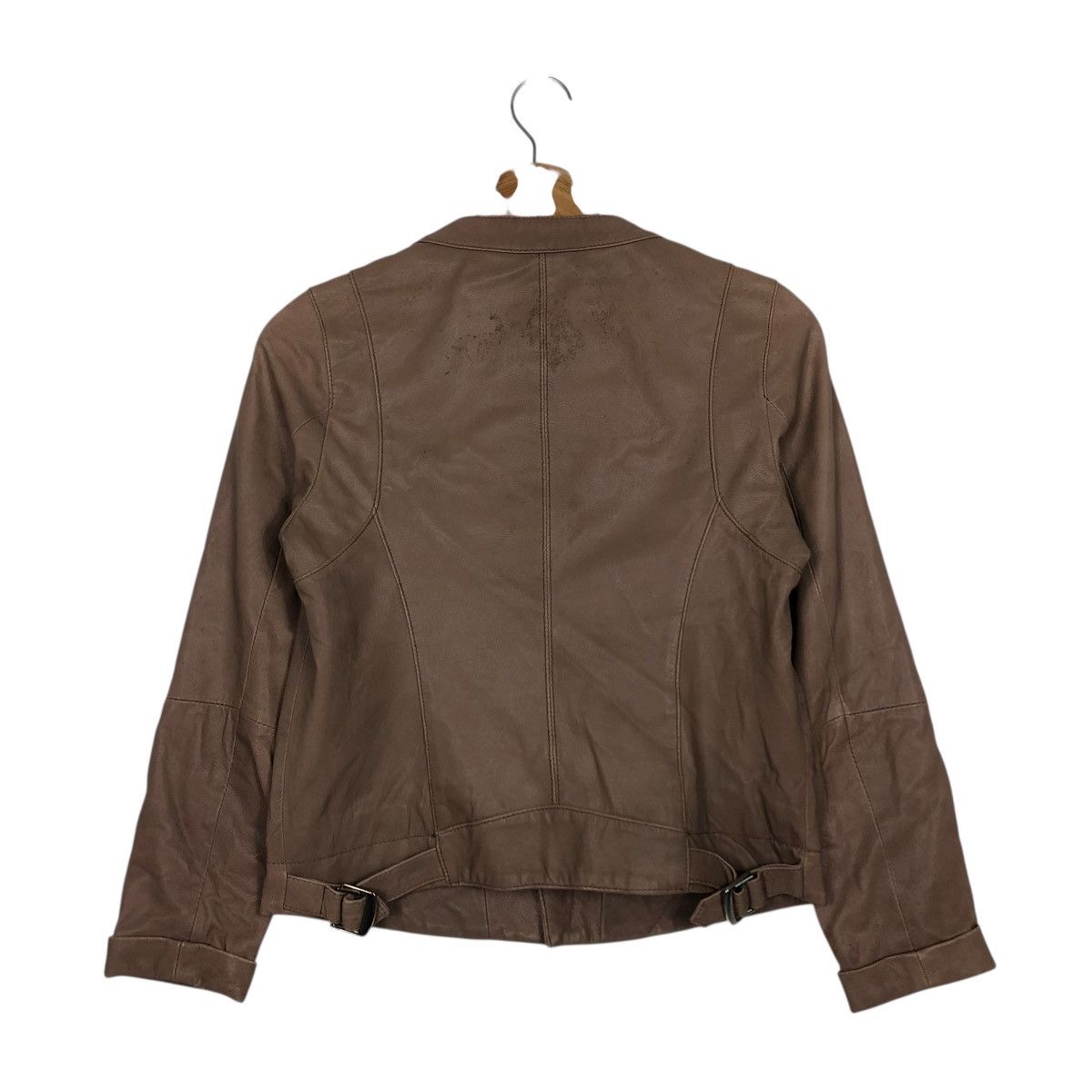 Japanese Brand 🔥CROPPED BIKER LEATHER JACKET RUE DE BLUE ISSEY MIYAKE Size US S / EU 44-46 / 1 - 10 Thumbnail