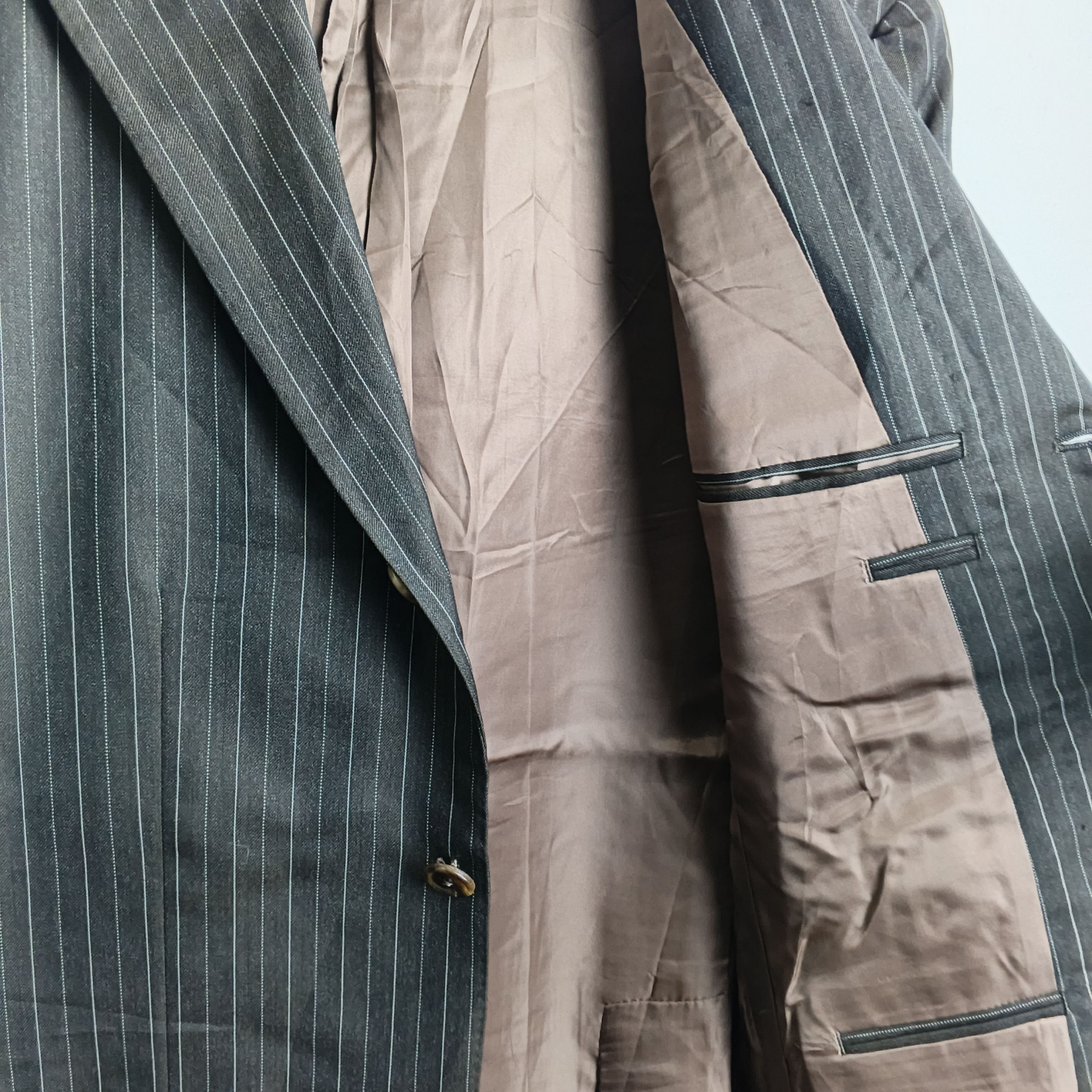 Polo Ralph Lauren Vintage Polo Ralph Lauren Fish Tail Striped Blazer Size 38S - 6 Thumbnail