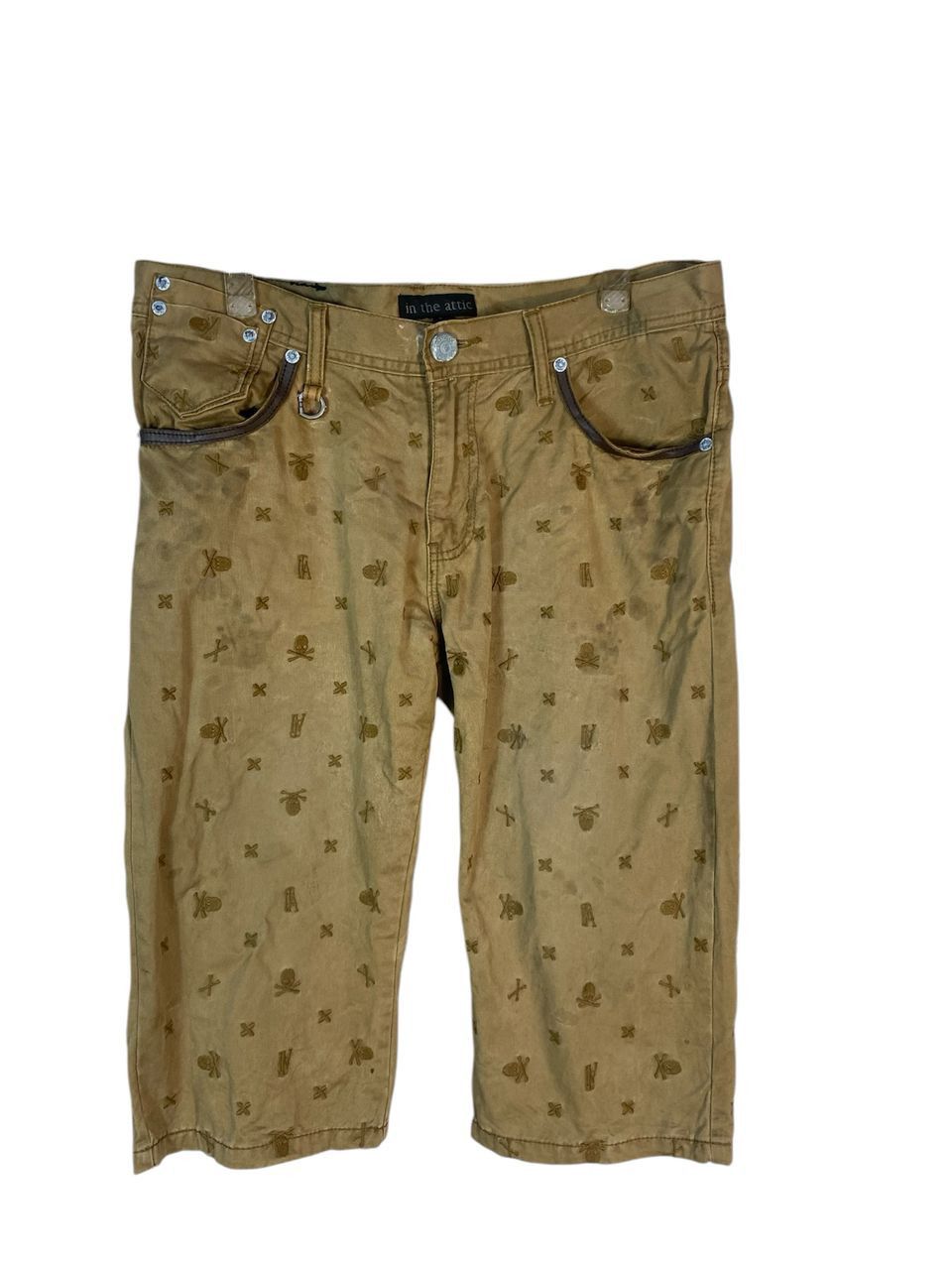 In The Attic × Japanese Brand Unisex🔥 In the attic fullprint skull short pants Size US 34 / EU 50 - 1 Thumbnail