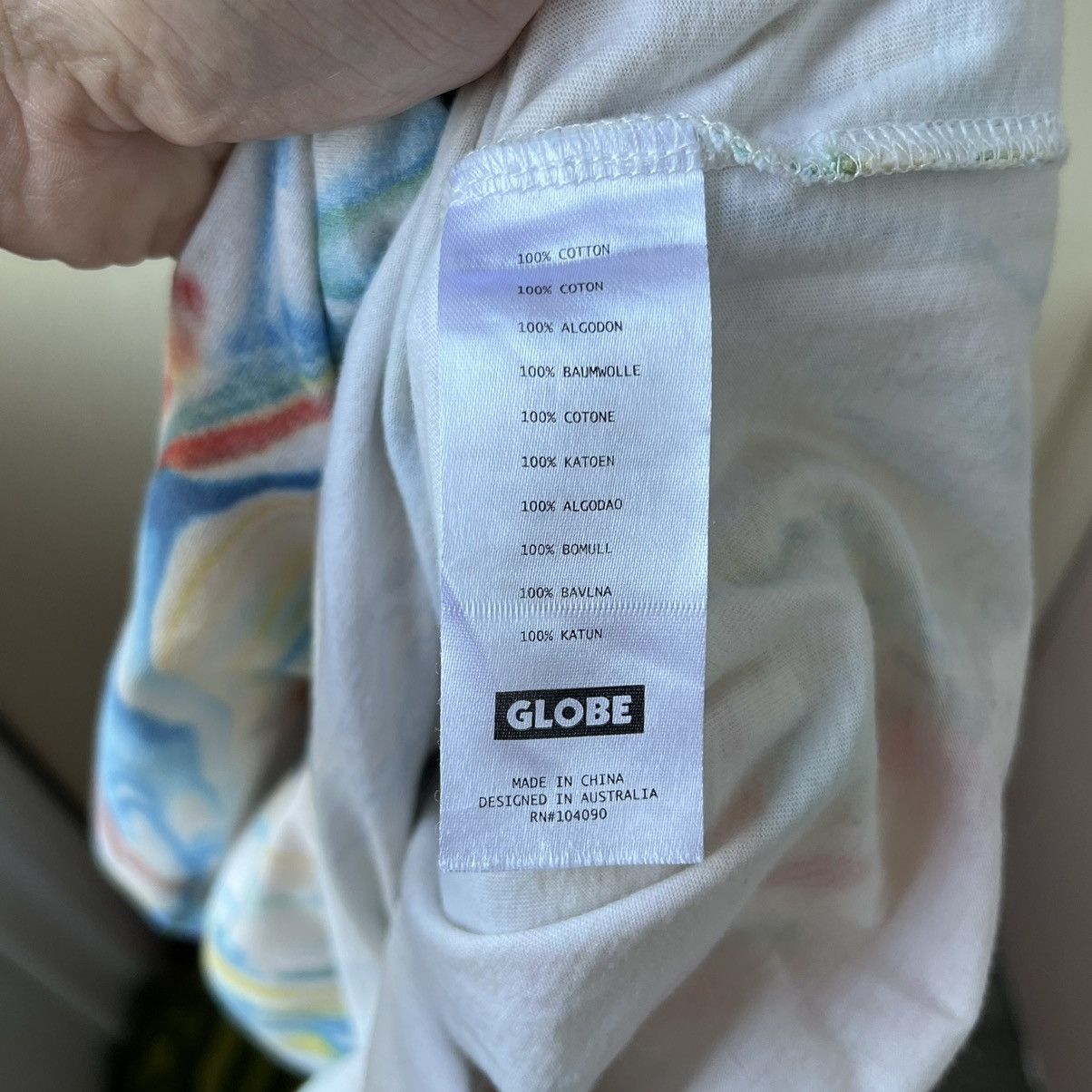 Globe Globe x dead kooks tie die Skateboard Tee Shirt Size US L / EU 52-54 / 3 - 12 Thumbnail