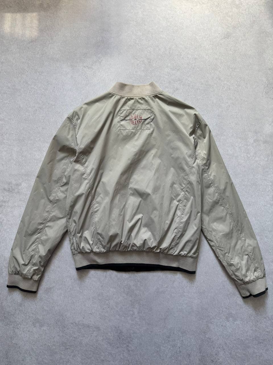 Armani Vintage Armani Jeans Reversible Nylon Bomber Jacket Size US S / EU 44-46 / 1 - 10 Thumbnail