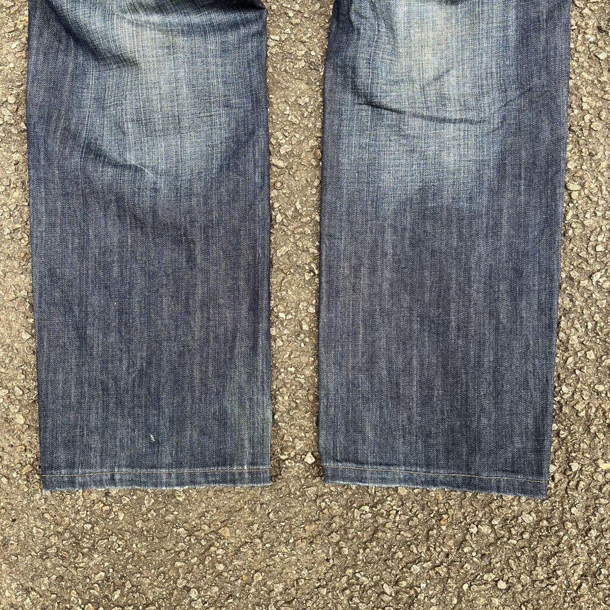 Marithe + Francois Girbaud Vintage Y2K MFG Faded Jeans Size US 33 - 2 Thumbnail