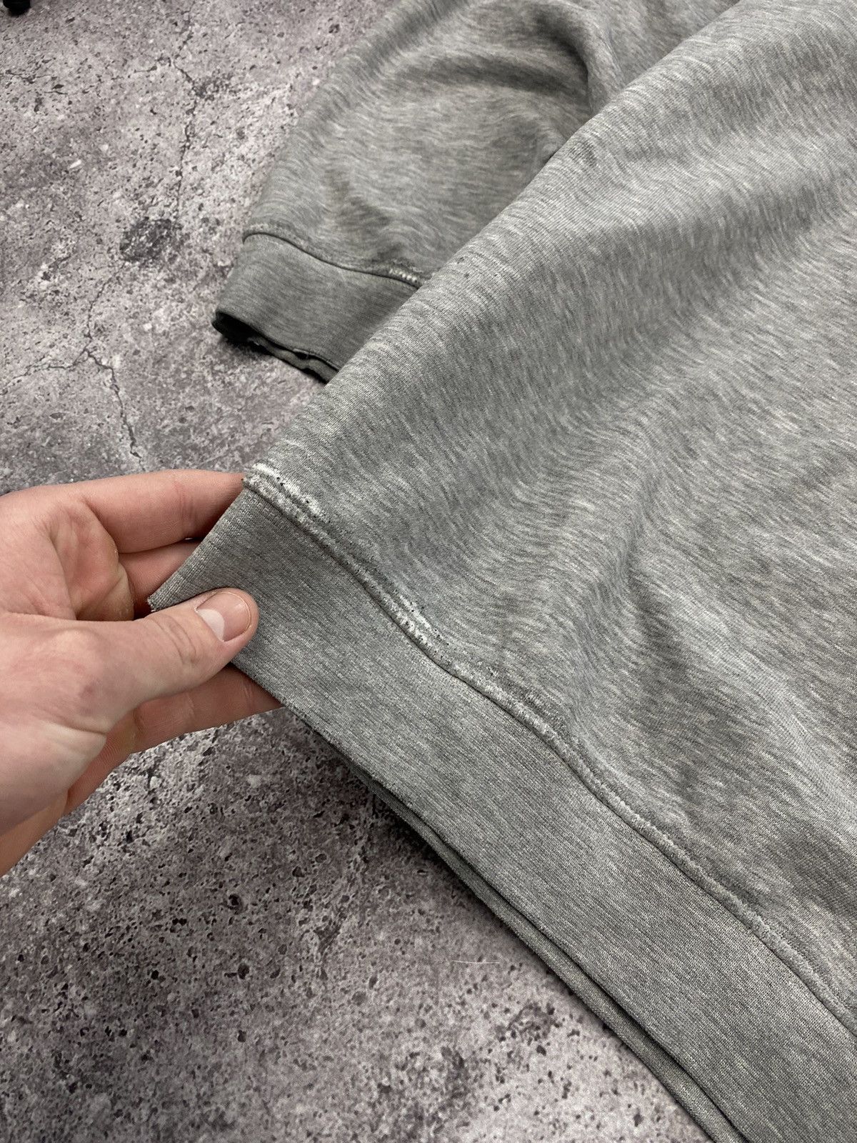 Nike × Vintage Vintage Nike Y2K baggy distressed boxy sweatshirt light grey Size US L / EU 52-54 / 3 - 5 Thumbnail