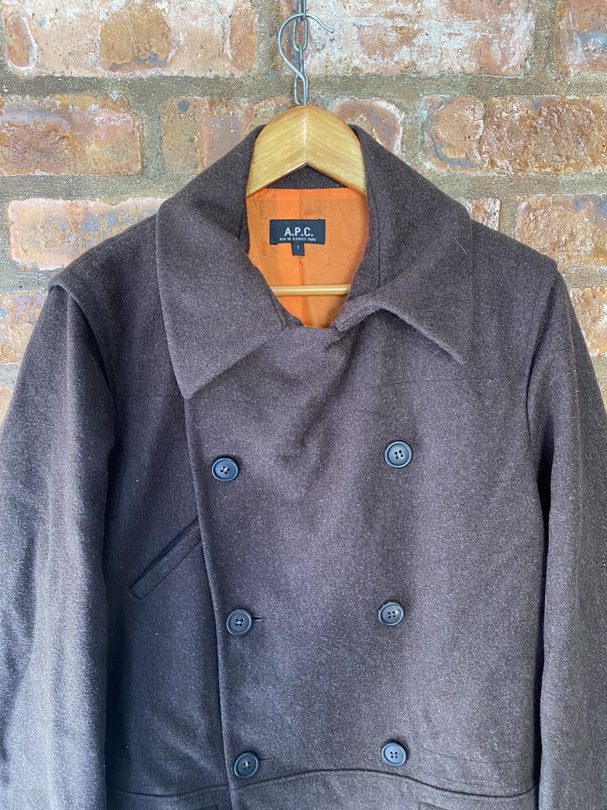 A.P.C. AW2003 Double collar wool heavy coat parka Size US M / EU 48-50 / 2 - 7 Thumbnail
