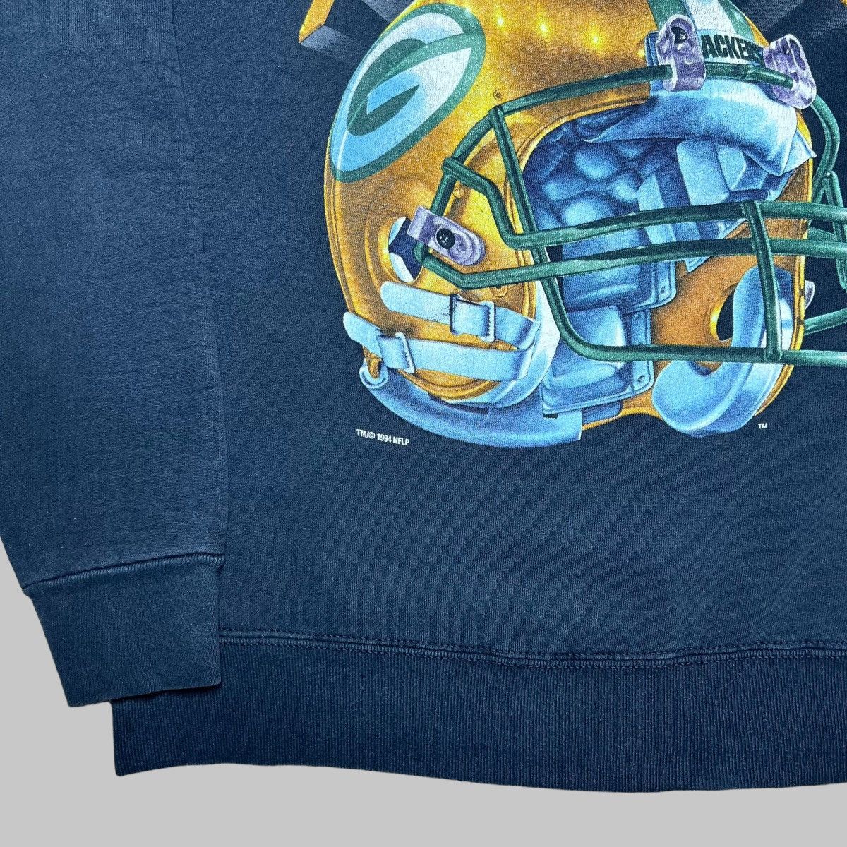 NFL × Salem Sportswear × Vintage Vtg 94 Green Bay Packers Helmet Salem Sportswear Sweatshirt Size US M / EU 48-50 / 2 - 13 Thumbnail