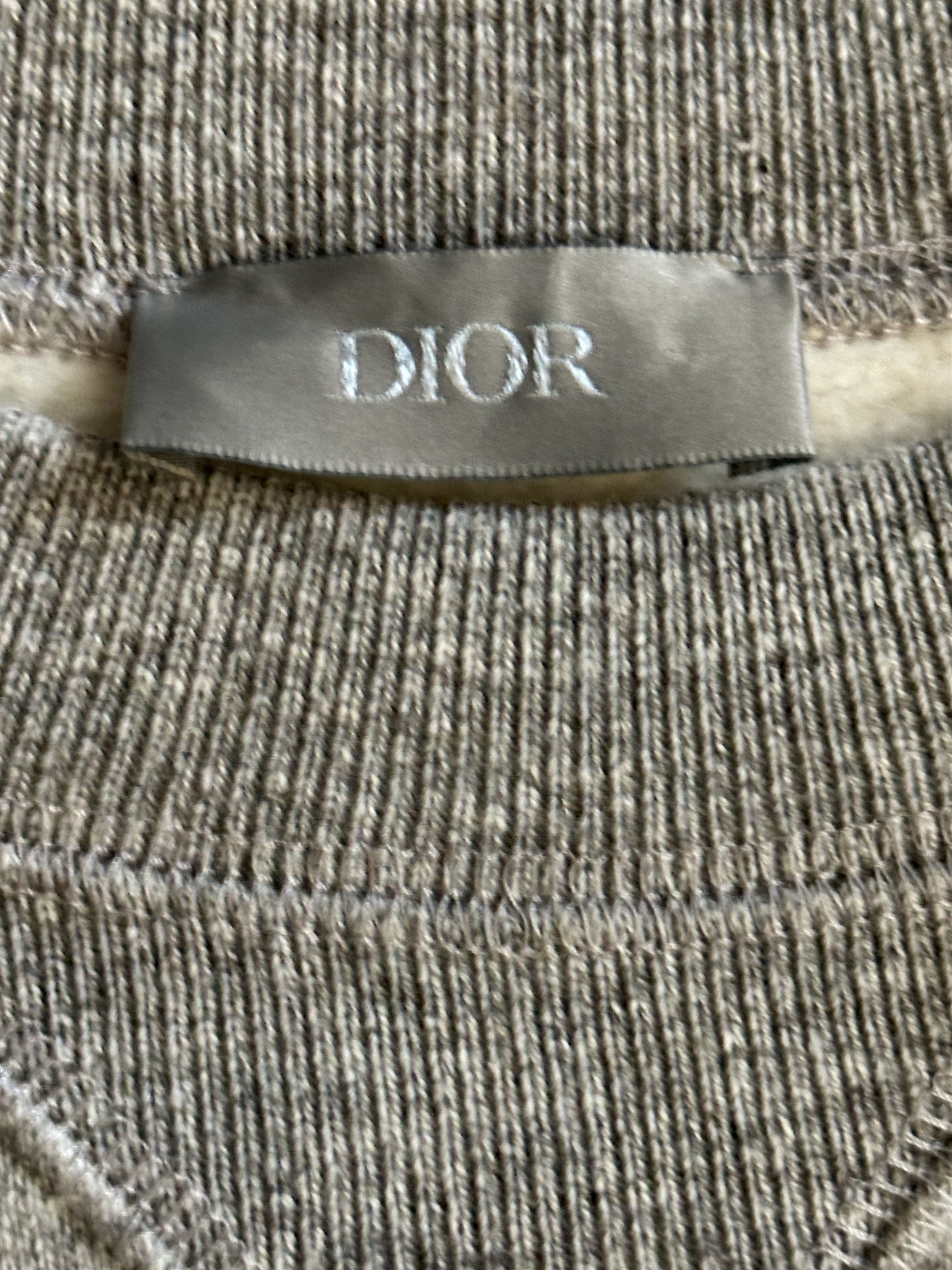 Dior Dior Sacai Grey Embroidered Patch Sweater Size US M / EU 48-50 / 2 - 3 Thumbnail