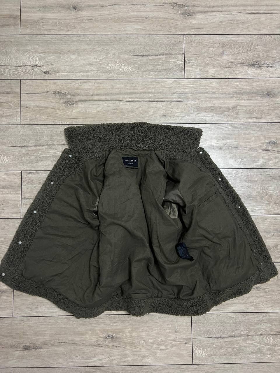 Allsaints Allsaints Bevin Sherpa Trucker Jacket Khaki Shirt 2XL Teddy Size US XXL / EU 58 / 5 - 2 Thumbnail