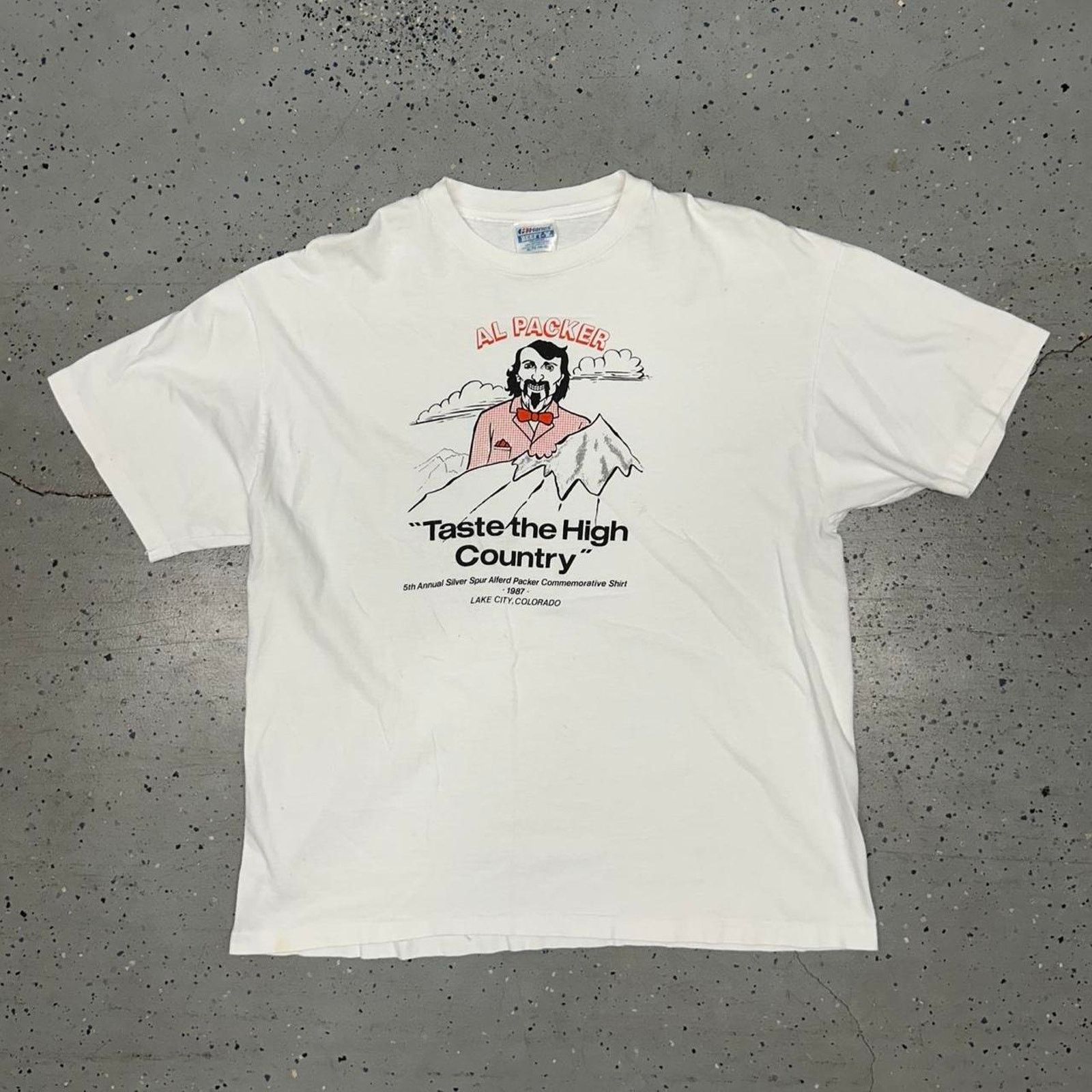 Hanes VTG Al Packer Taste the High Country T-shirt Size US XL / EU 56 / 4 - 1 Thumbnail