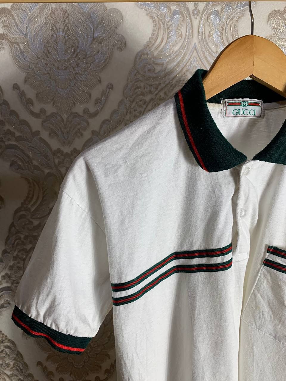 Vintage VERY RARE GUCCI RETRO ITALIAN DESIGNER POLOS LUXURY Y2K 90s Size US M / EU 48-50 / 2 - 3 Thumbnail