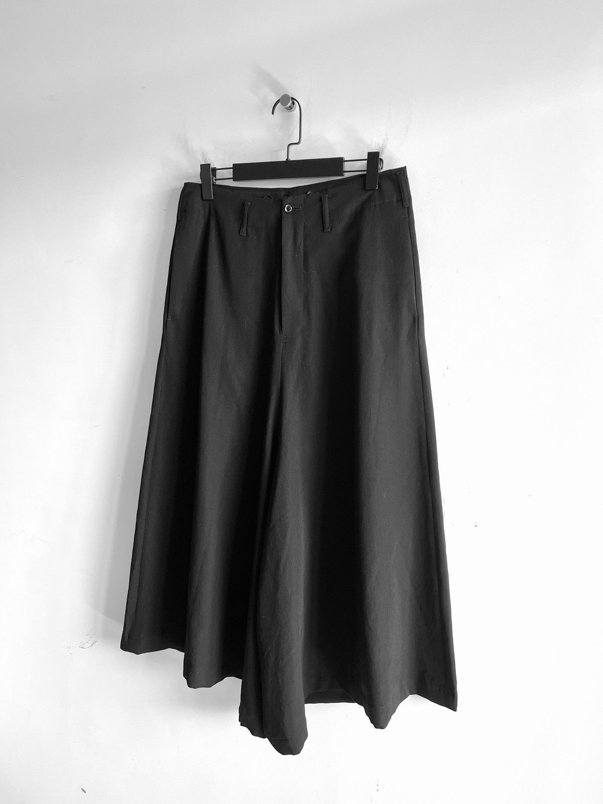Yohji Yamamoto Yohji Yamamoto Pour Homme W/GABARDINE Flare Wide Pants Black Size US 28 / EU 44 - 18 Thumbnail