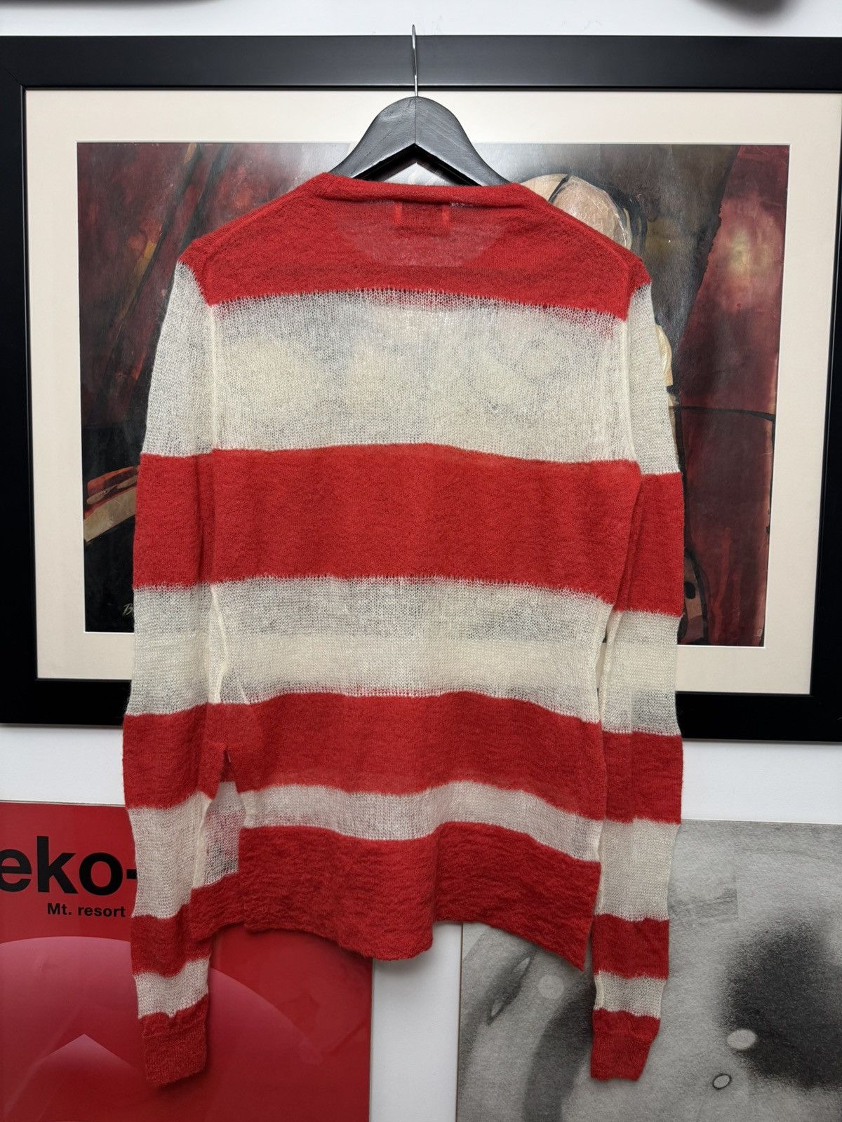 Acne Studios Acne Studios Mohair Sweater Knit Stripes Oversize Designer Size S / US 4 / IT 40 - 2 Thumbnail
