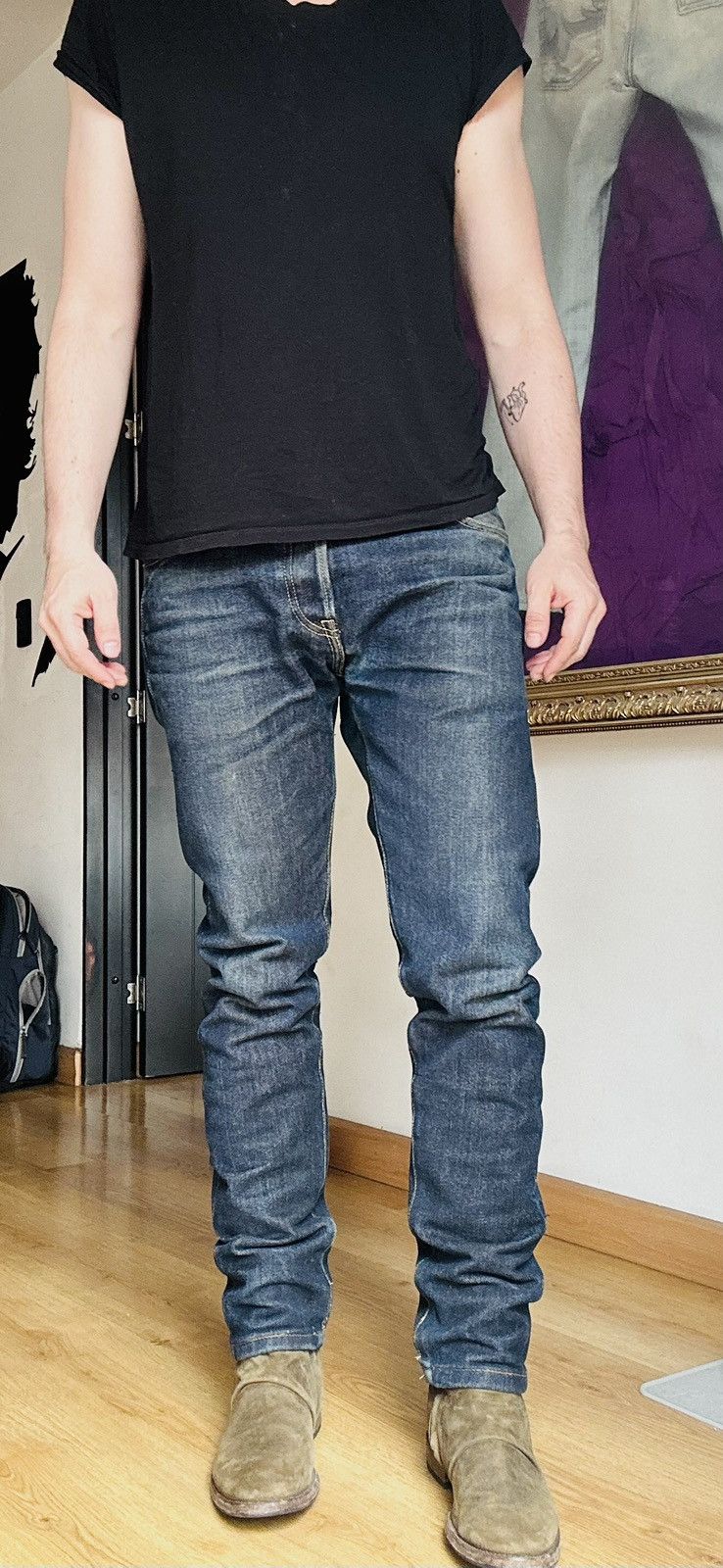 Iron Heart Iron Heart 777 21oz custom selvedge 32x30 tapered Size US 32 / EU 48 - 16 Thumbnail