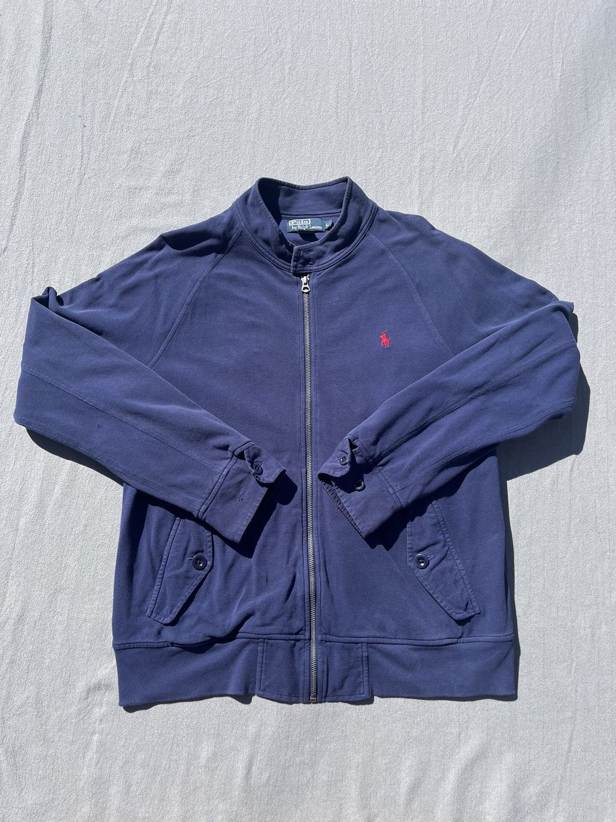 Polo Ralph Lauren Vintage 90s Polo By Ralph Lauren Blue Zip Jacket Sport Vtg Size US L / EU 52-54 / 3 - 1 Thumbnail