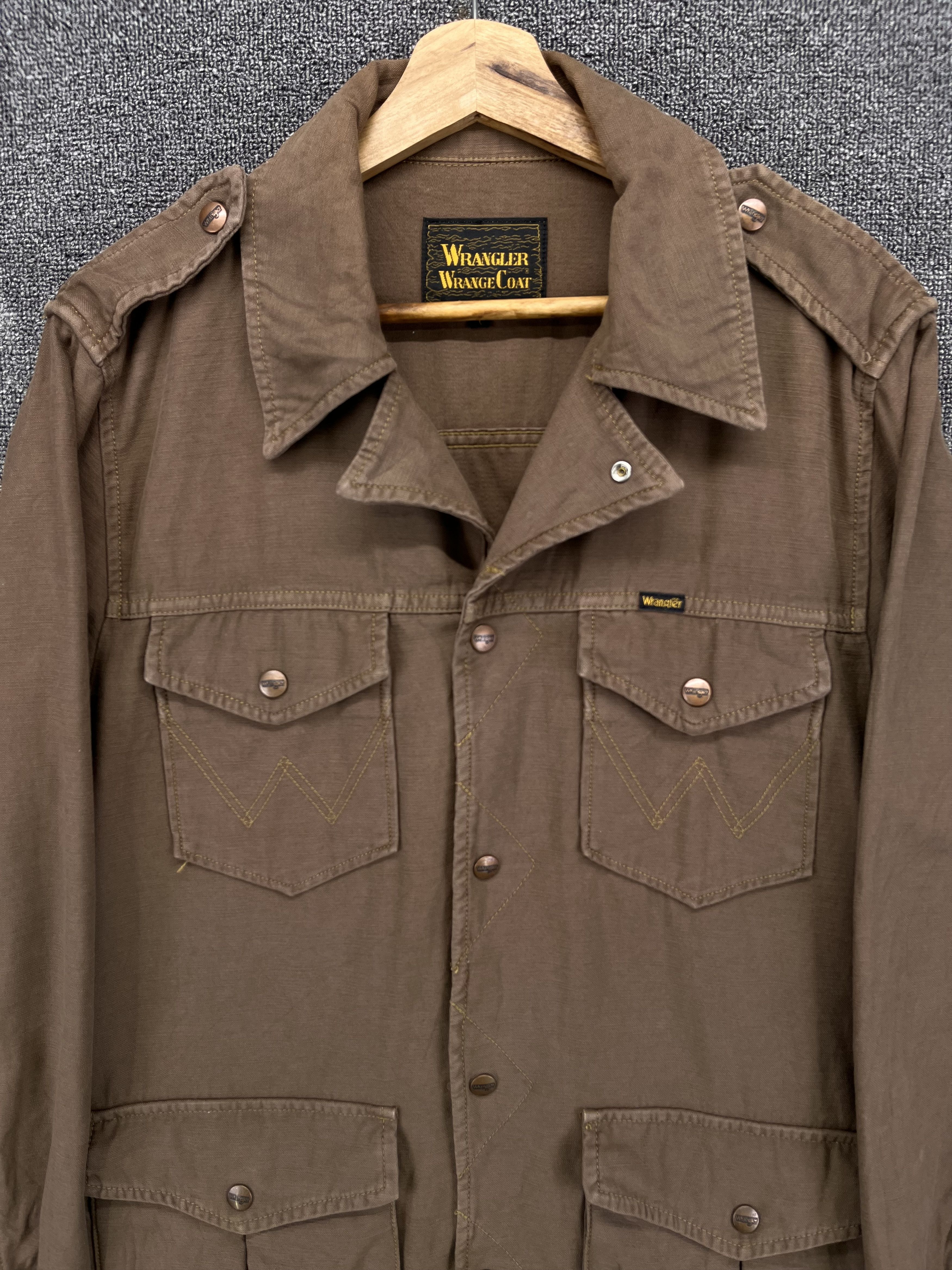 Vintage Vintage Wrangler Wrange Coat Button Up Western Jacket Size L / US 10 / IT 46 - 5 Thumbnail