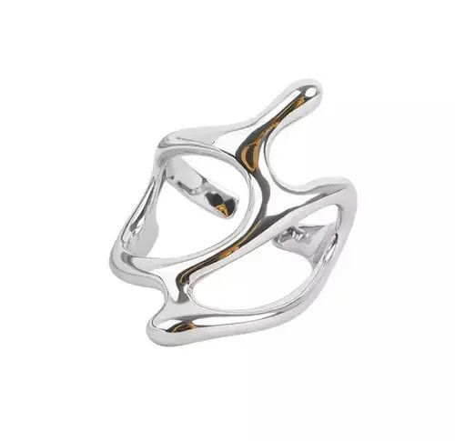Jewelry x Vintage Abstract Slime Ring in Silver, Men's