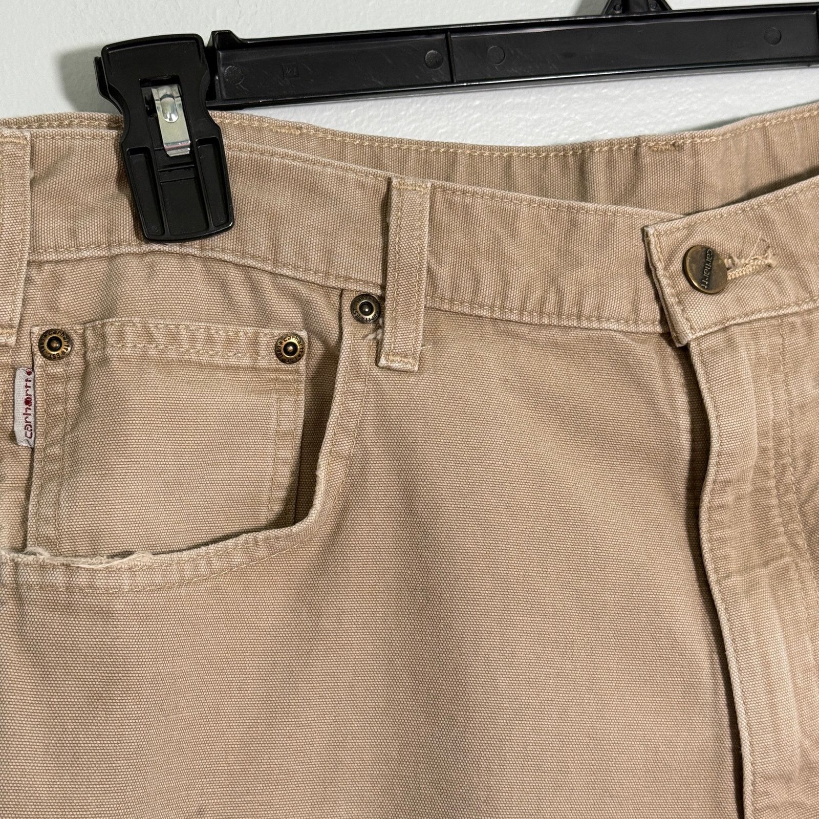 Carhartt Carhart Work Pants 36x34 Loose Fit Khaki Carpenter Size US 36 / EU 52 - 3 Thumbnail