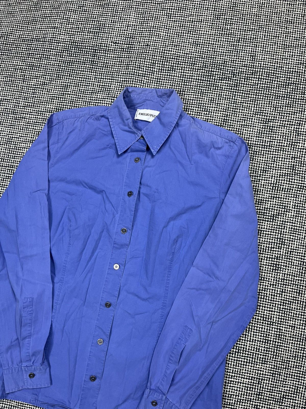 Designer × Emilio Pucci Emilio Pucci cotton button up shirt blue Size L / US 10 / IT 46 - 4 Thumbnail