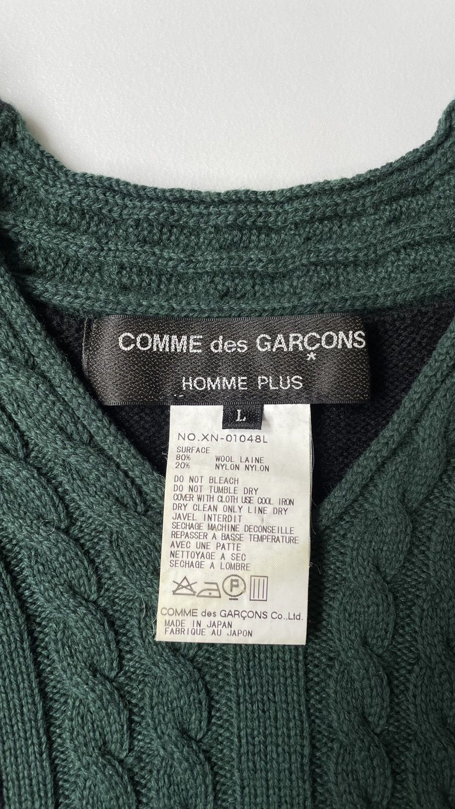 Comme des Garcons A/W 2000 Cable Knit Panelled Sweater Size US M / EU 48-50 / 2 - 4 Thumbnail