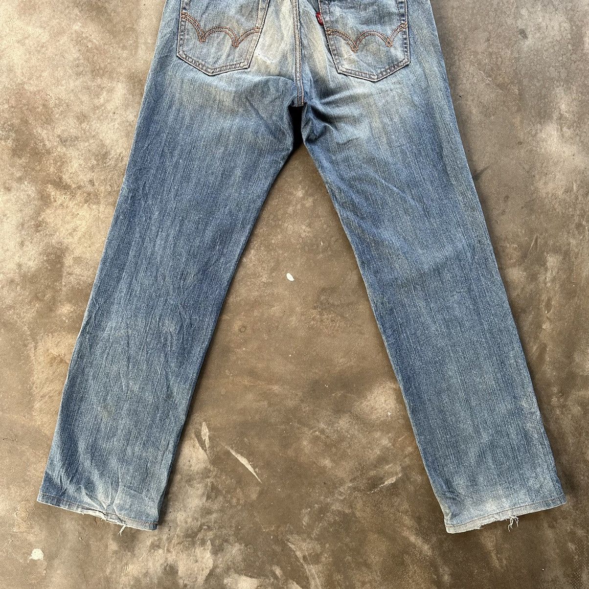 Japanese Brand Vintage Edwin Distressed Jean Rusty Faded Denim Pant W31 Size US 31 - 11 Thumbnail