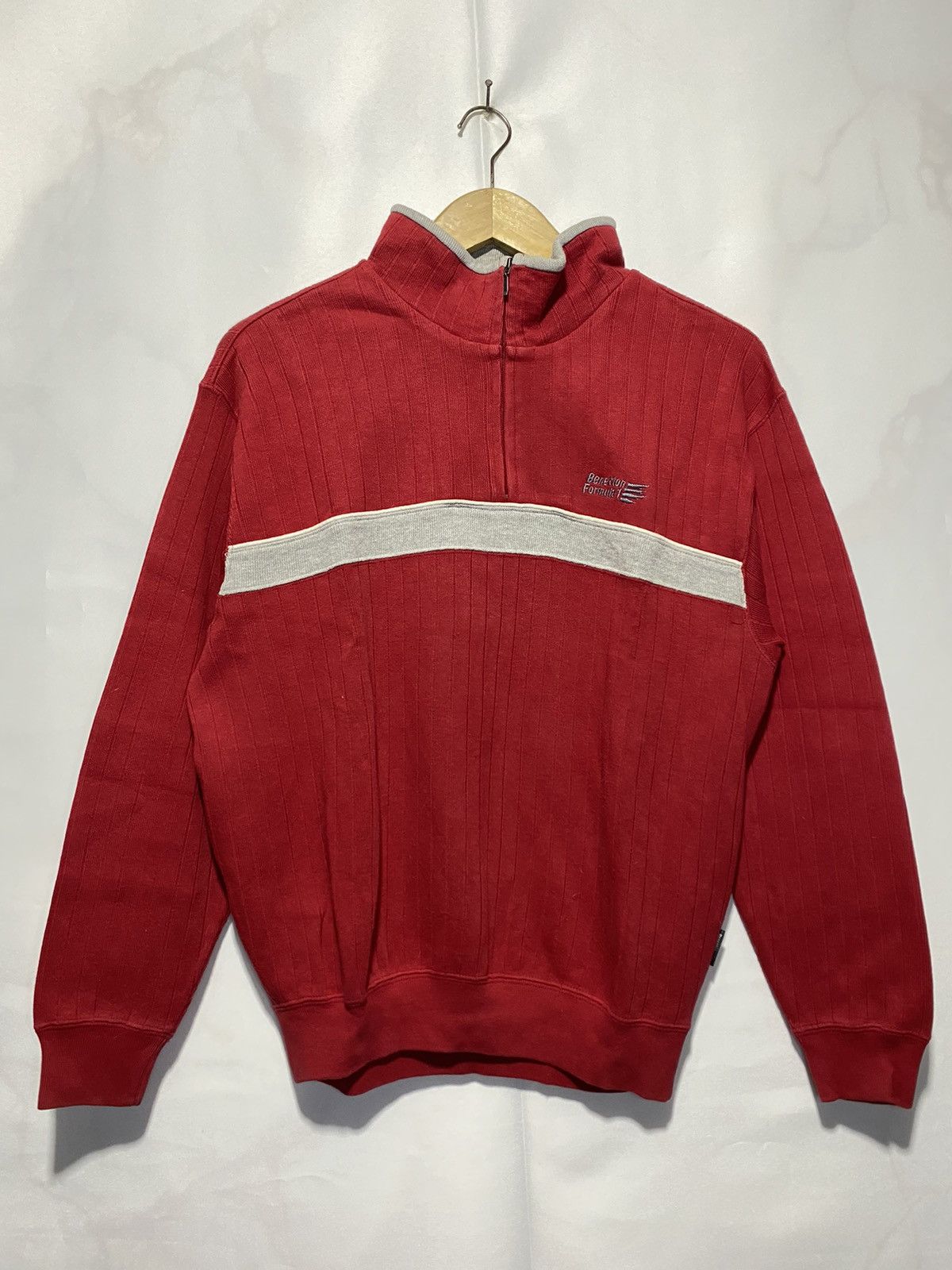 Benetton × Vintage Vintage Benetton Formula1 sweatshirt crewneck men’s Size US M / EU 48-50 / 2 - 1 Thumbnail